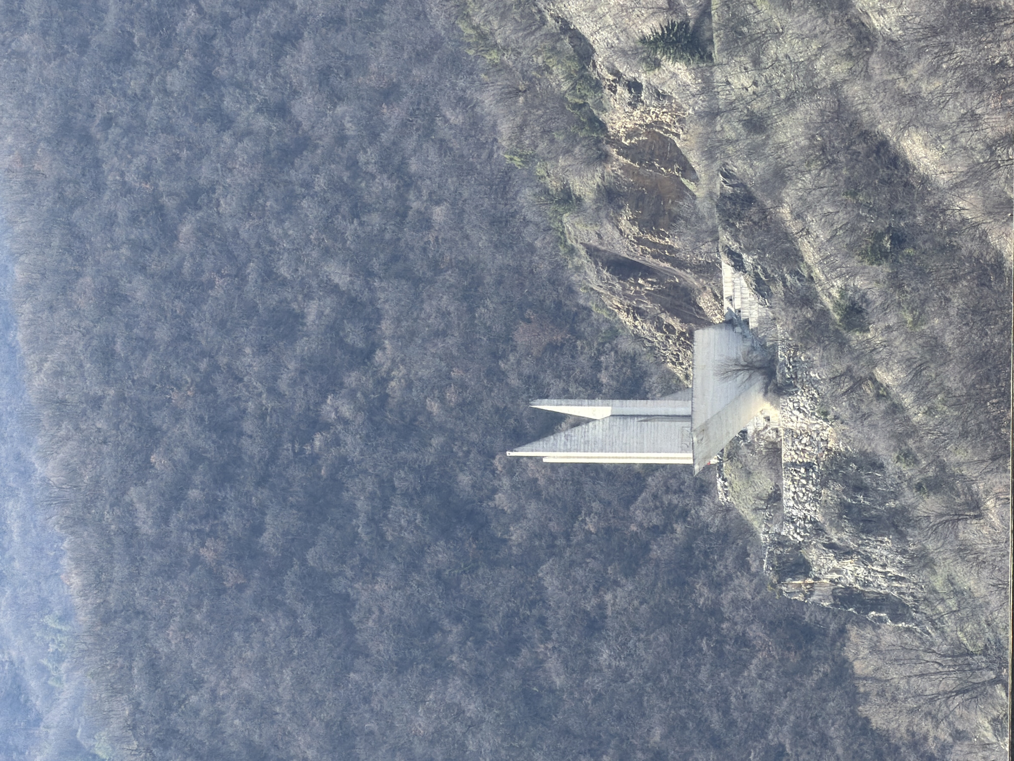 Vacha Dam and surrounding landmarks documented near Mihalkovo, Bulgaria