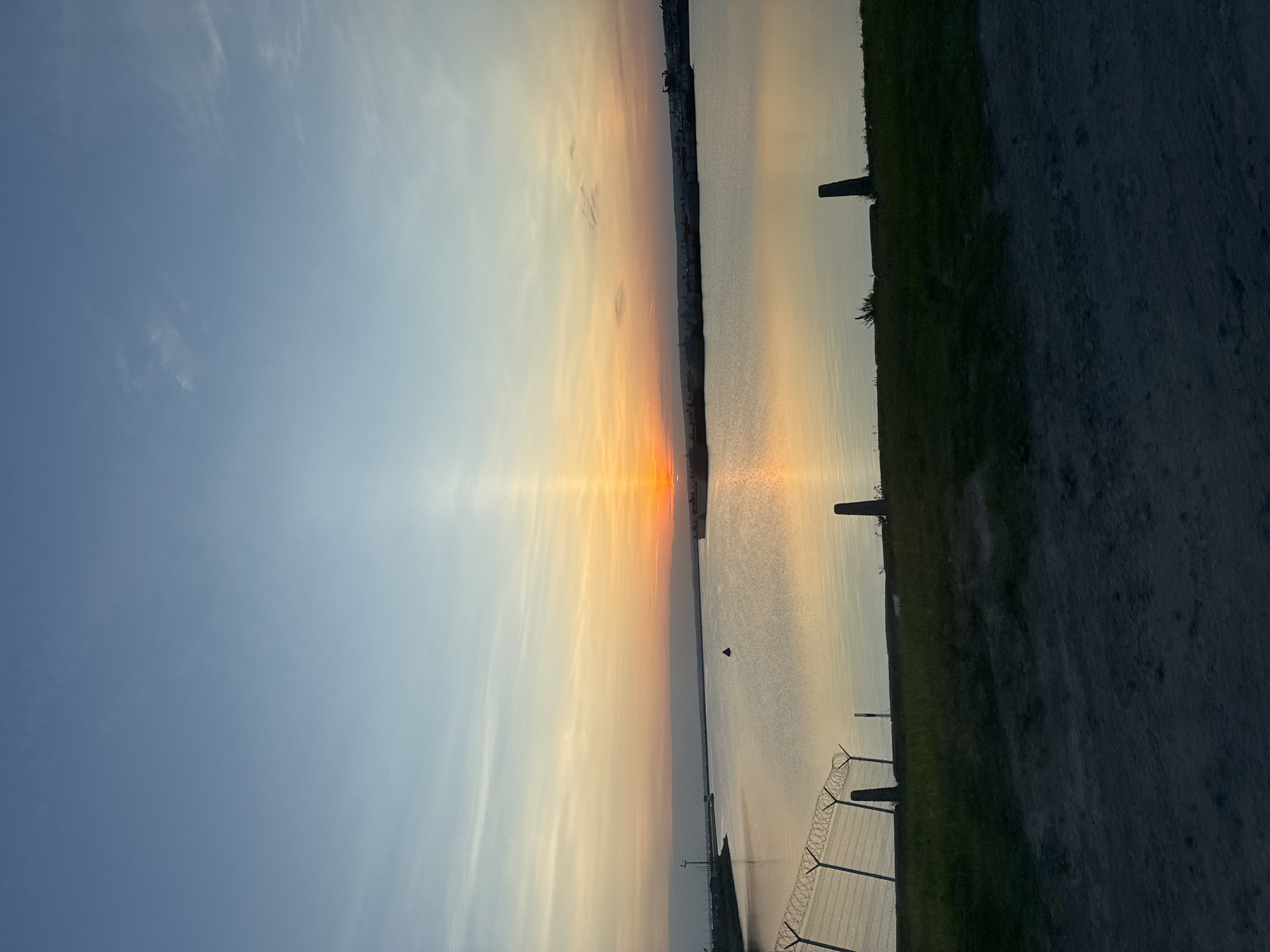 Sunset landscape captured near Chaikovsky, Russia