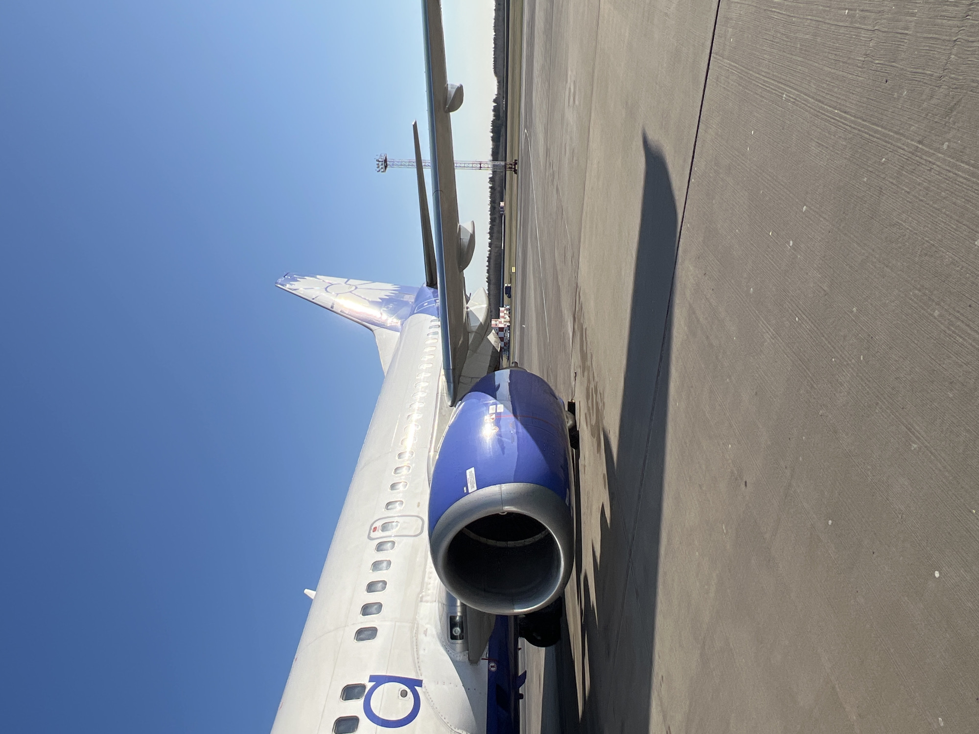 Commercial aircraft spotted on tarmac at Minsk airport