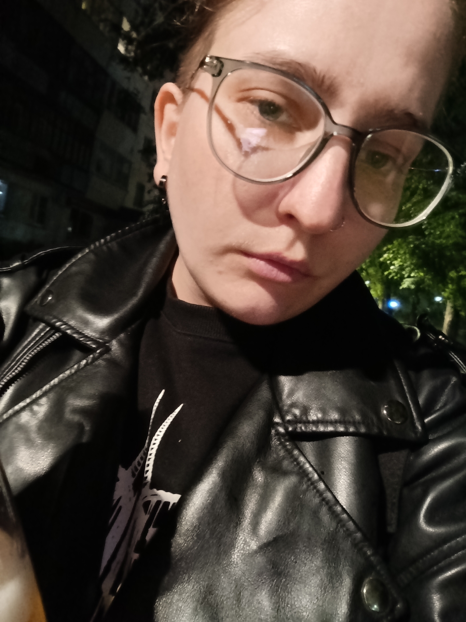 Portrait and nighttime urban scene photographed within minutes