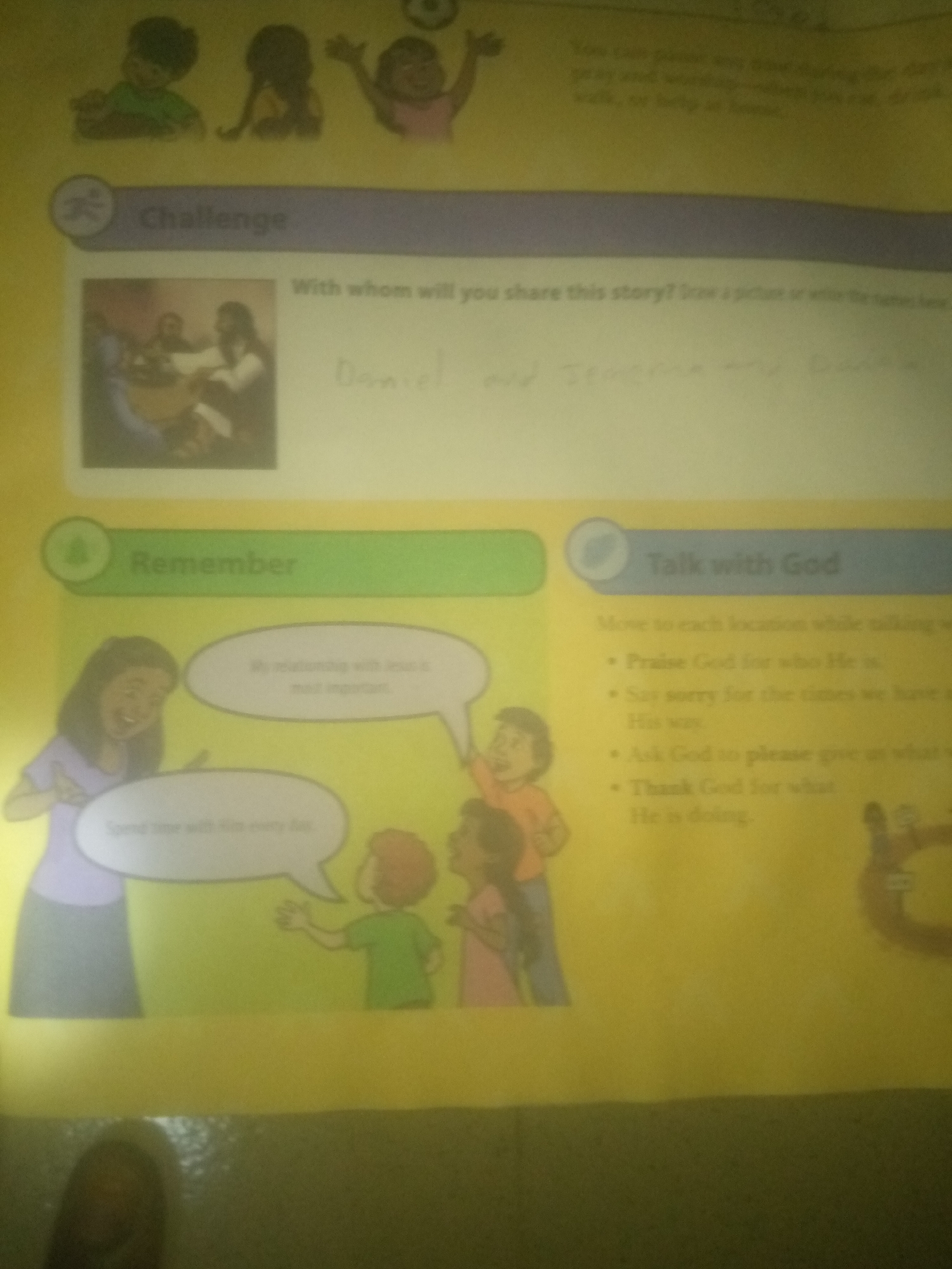 Children's workbooks and religious texts photographed in Jalingo, Nigeria