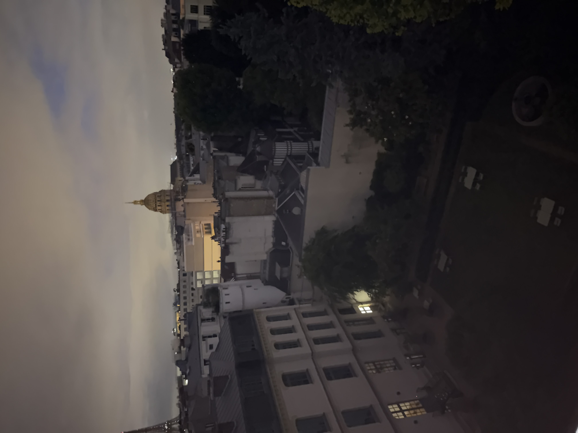 Late night Paris skyline photography captures iconic landmarks