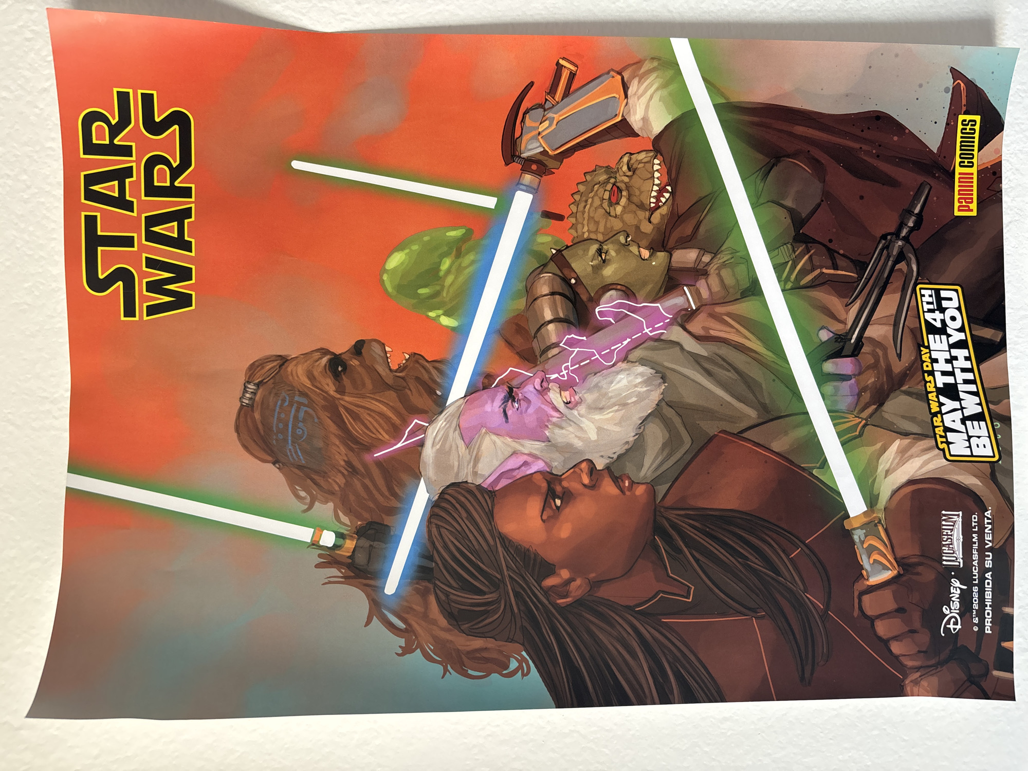 Star Wars posters spotted on wall in Mexico