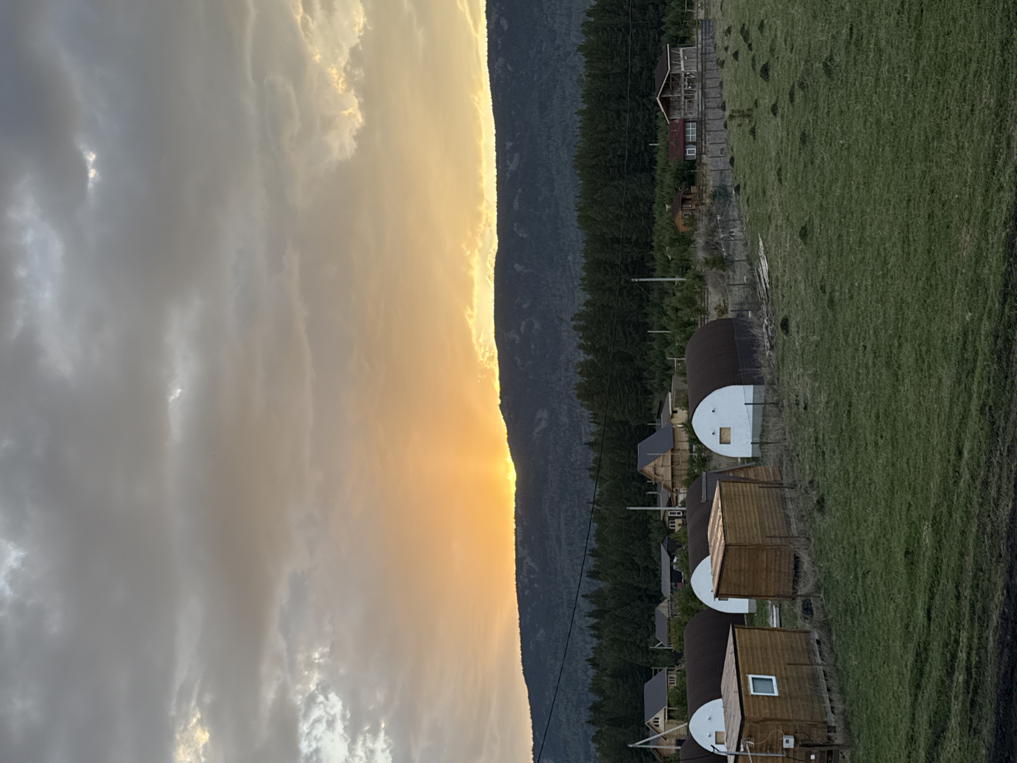 Rural scenes documented in Tyulyuk featuring landscape and dog