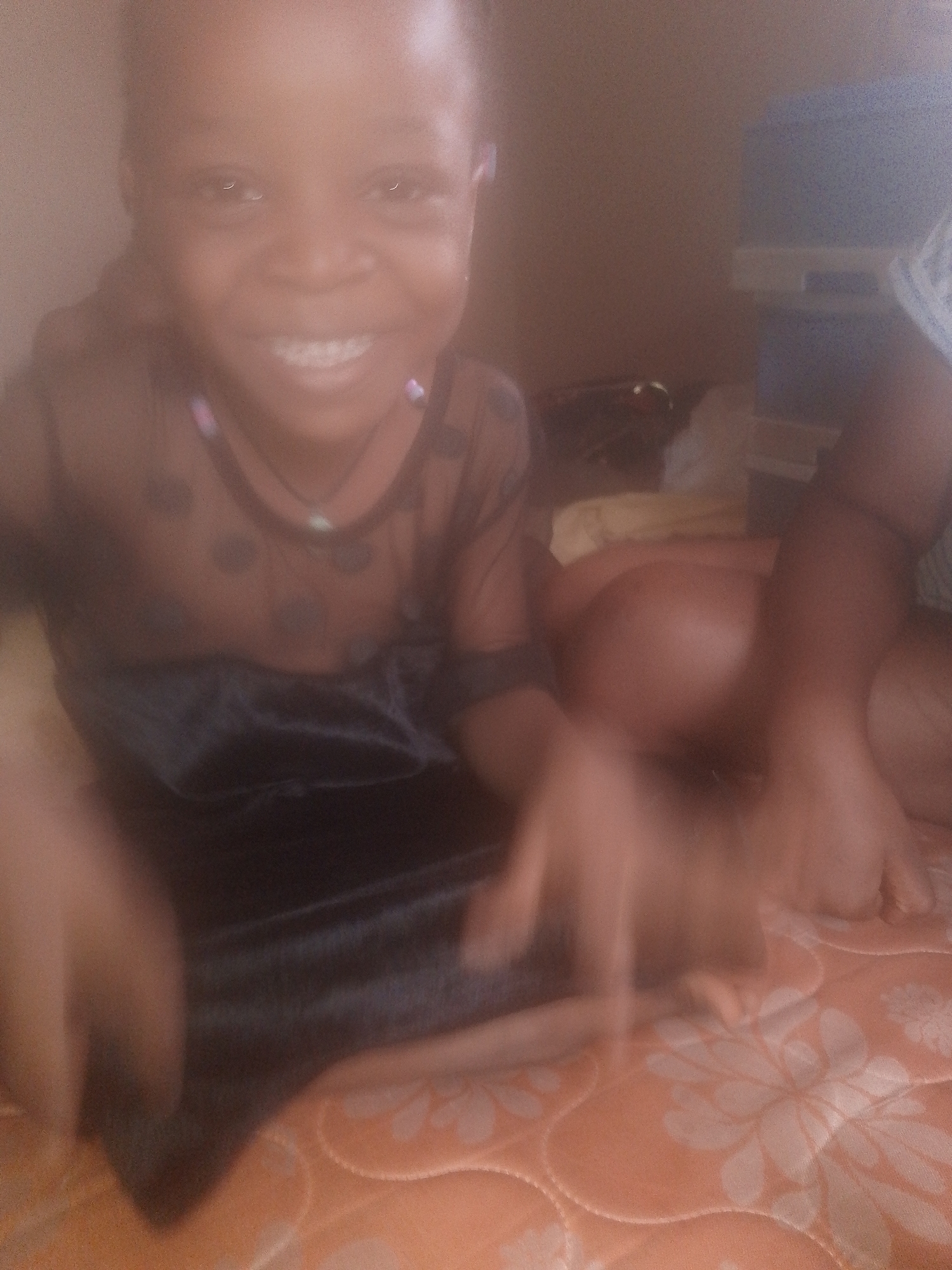 Children observed resting on orange patterned surfaces indoors