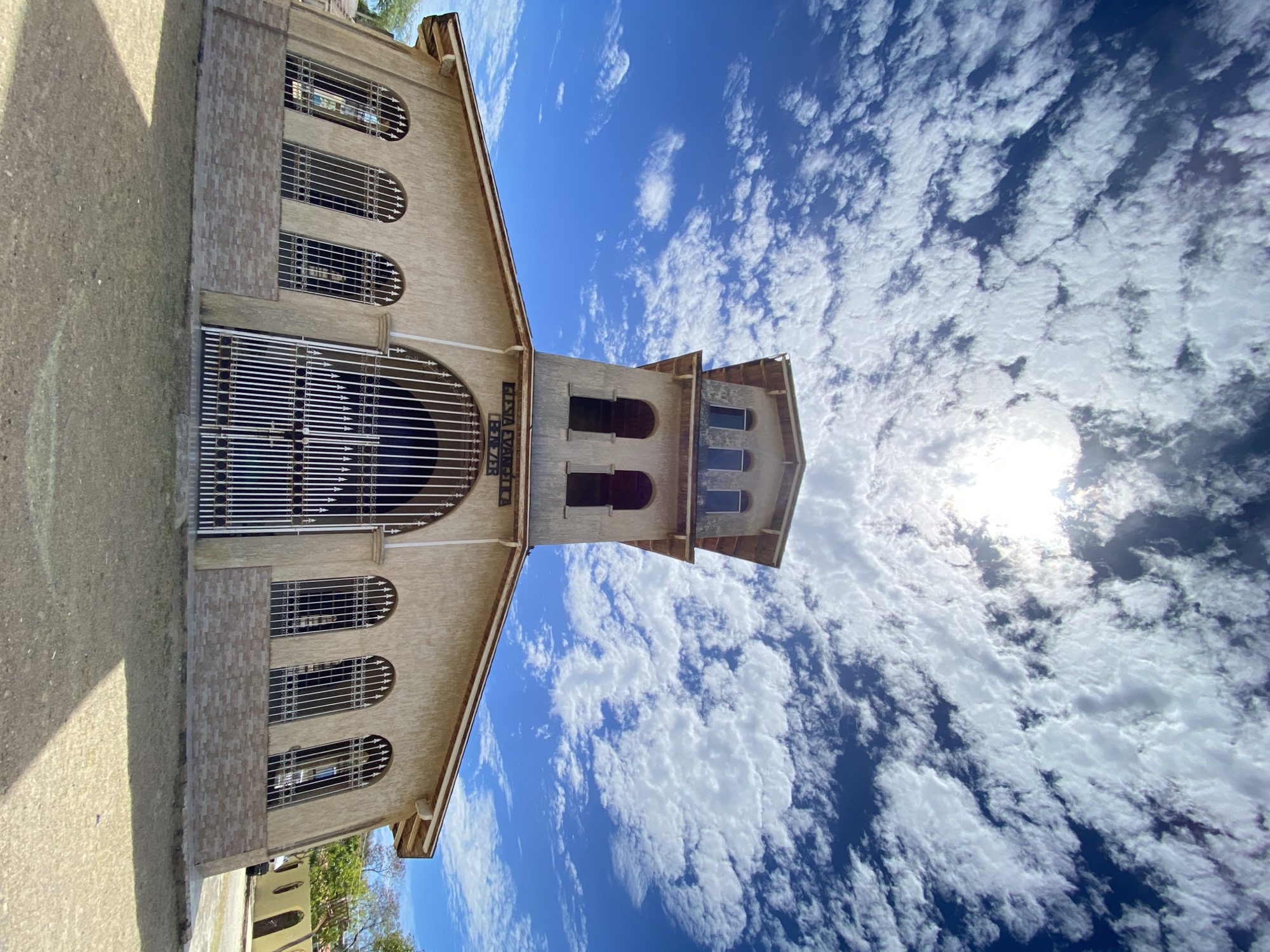Evangelical church building documented in Juan Griego, Venezuela