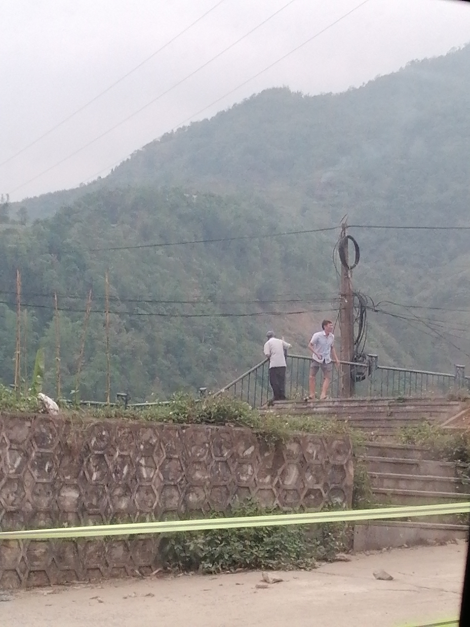 Construction work continues in mountainous Trung Chải, Vietnam