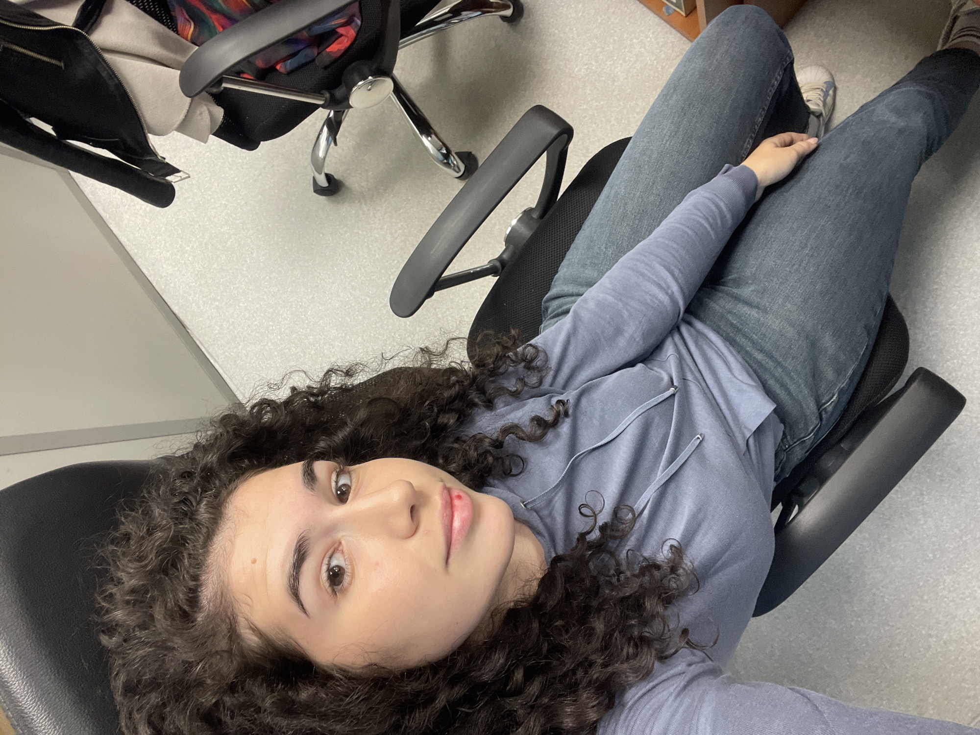 Early morning office selfies during Sofia rainstorm documented