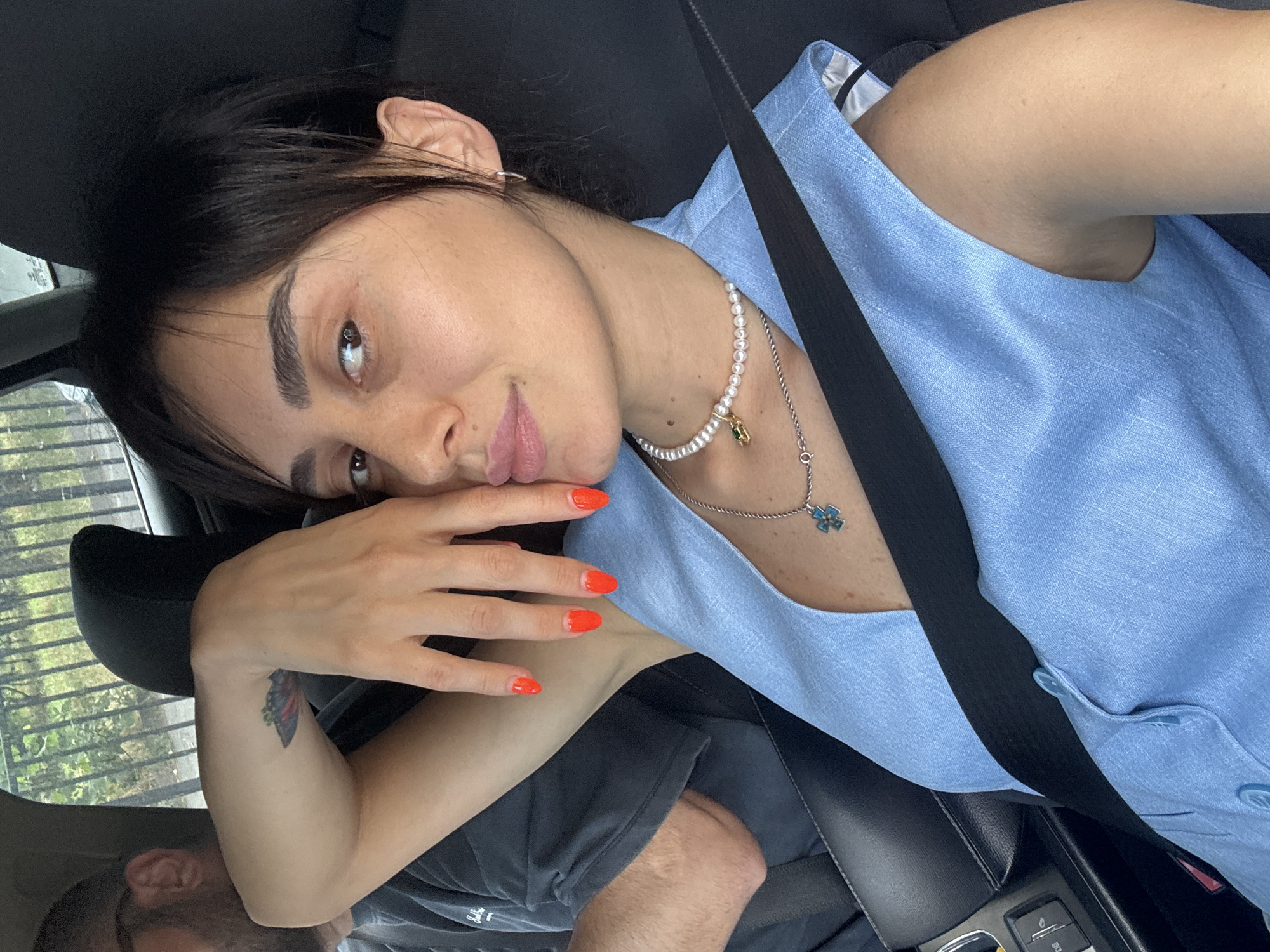 Quick stop somewhere in Tbilisi, selfies and street scenes