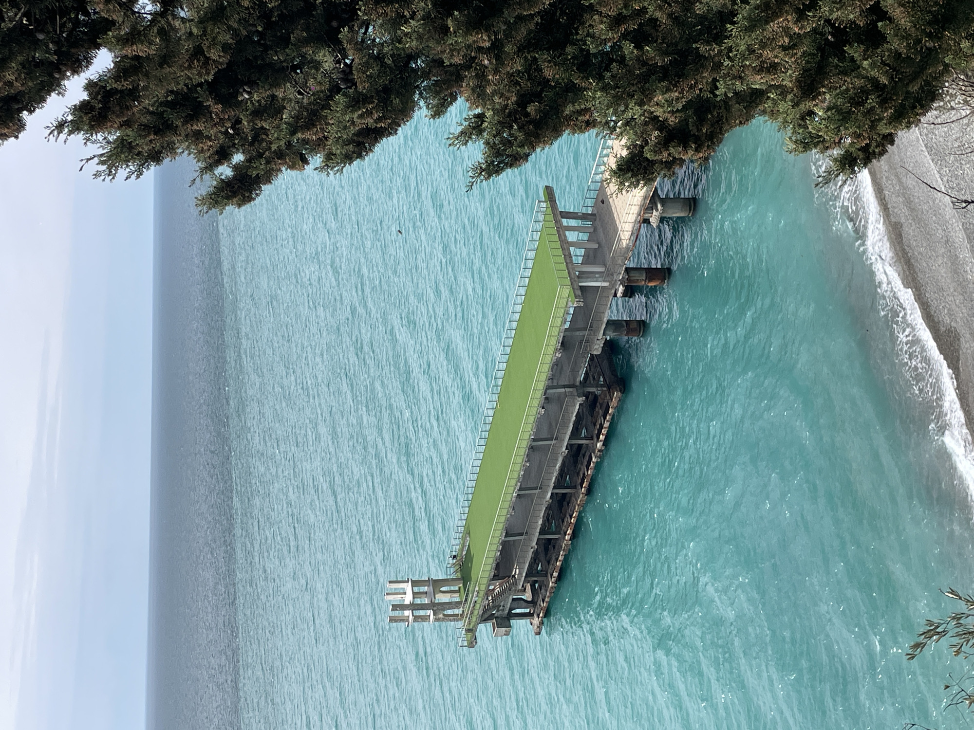 Black Sea pier and coastal structures documented in Abkhazia