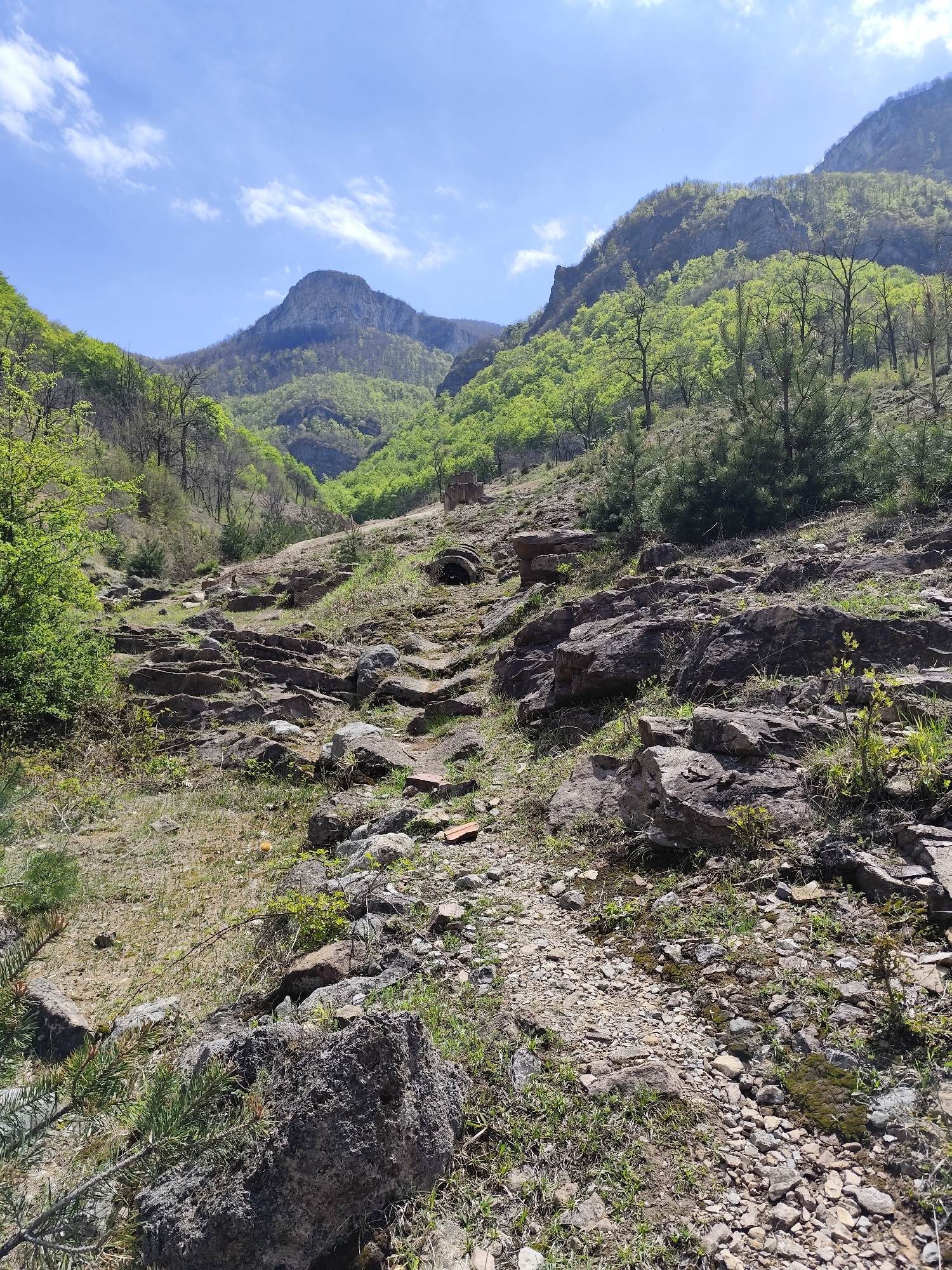 Mountain landscape documented near Vratsa, Bulgaria