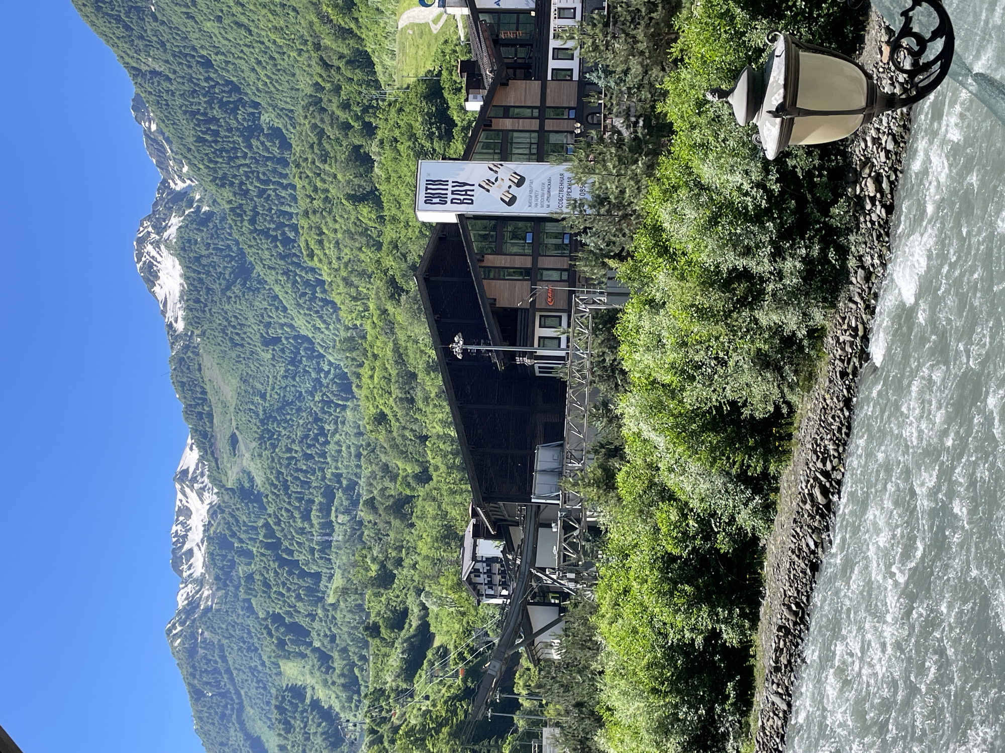 Morning stroll through Rosa Khutor resort, Estosadok