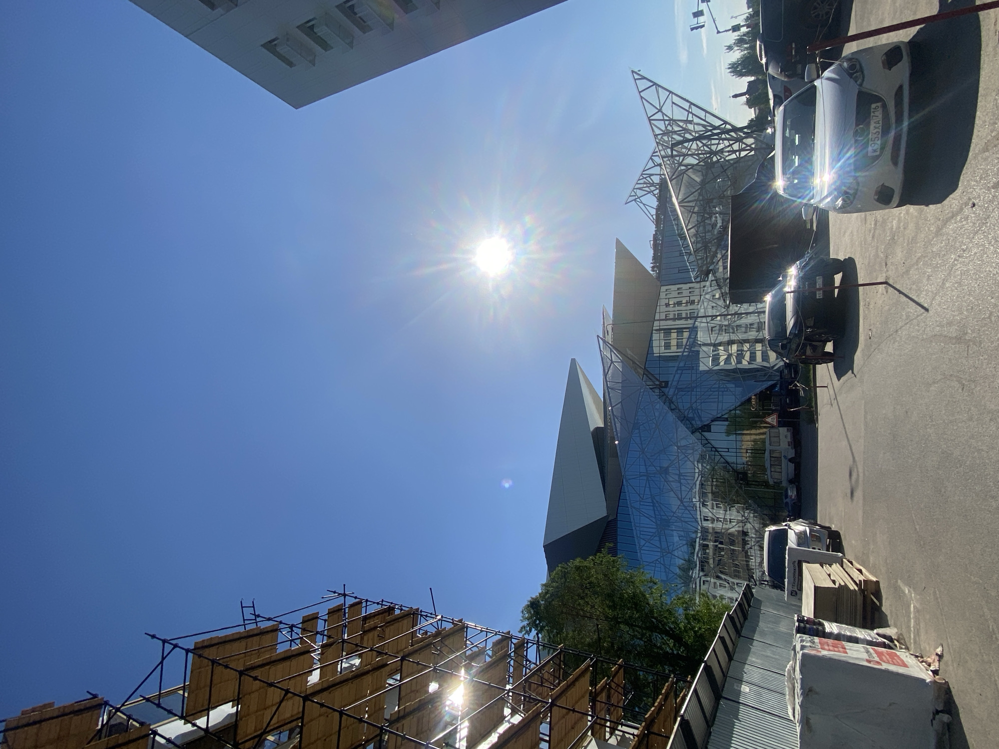 Modern Kazan Family Center documented by witnesses under clear skies
