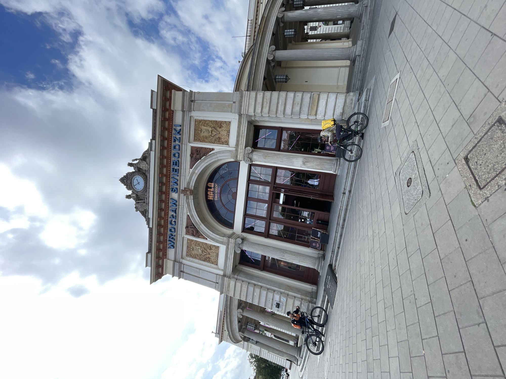 Wrocław's Świebodzki station and its classical stone facade