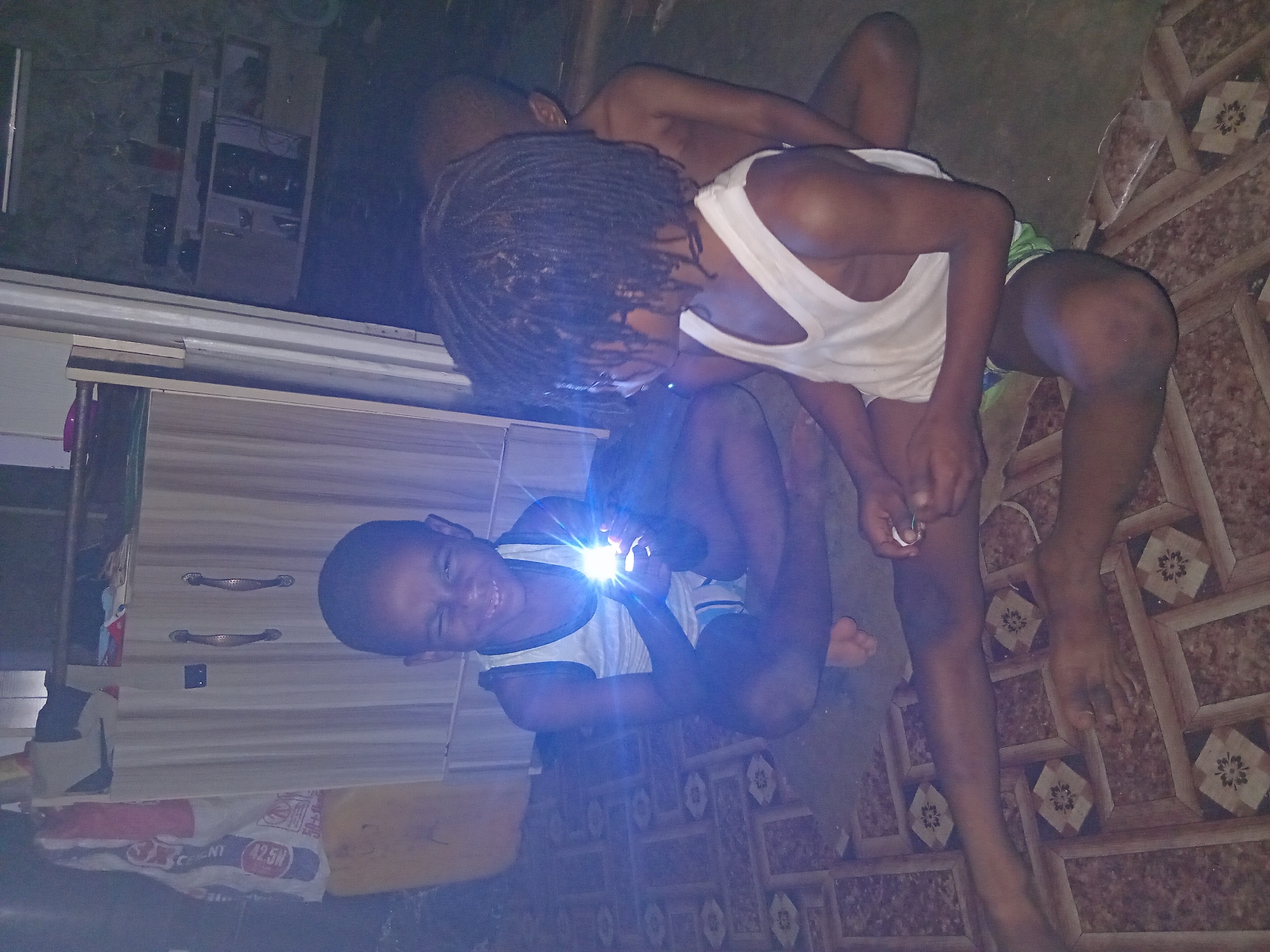 Evening household moments captured in Shagamu, Nigeria home