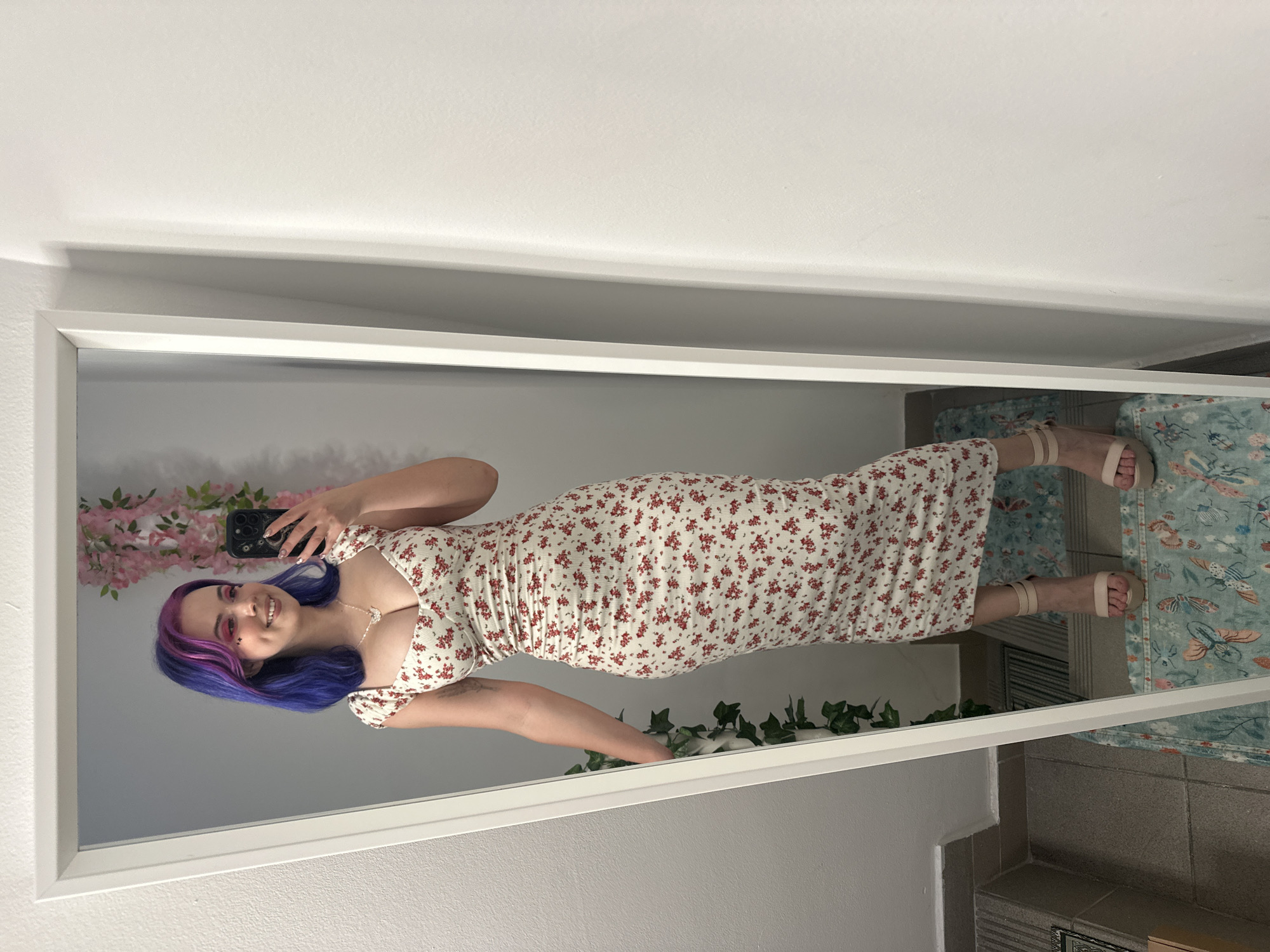 Woman conducts indoor photo session in Ljubljana apartment