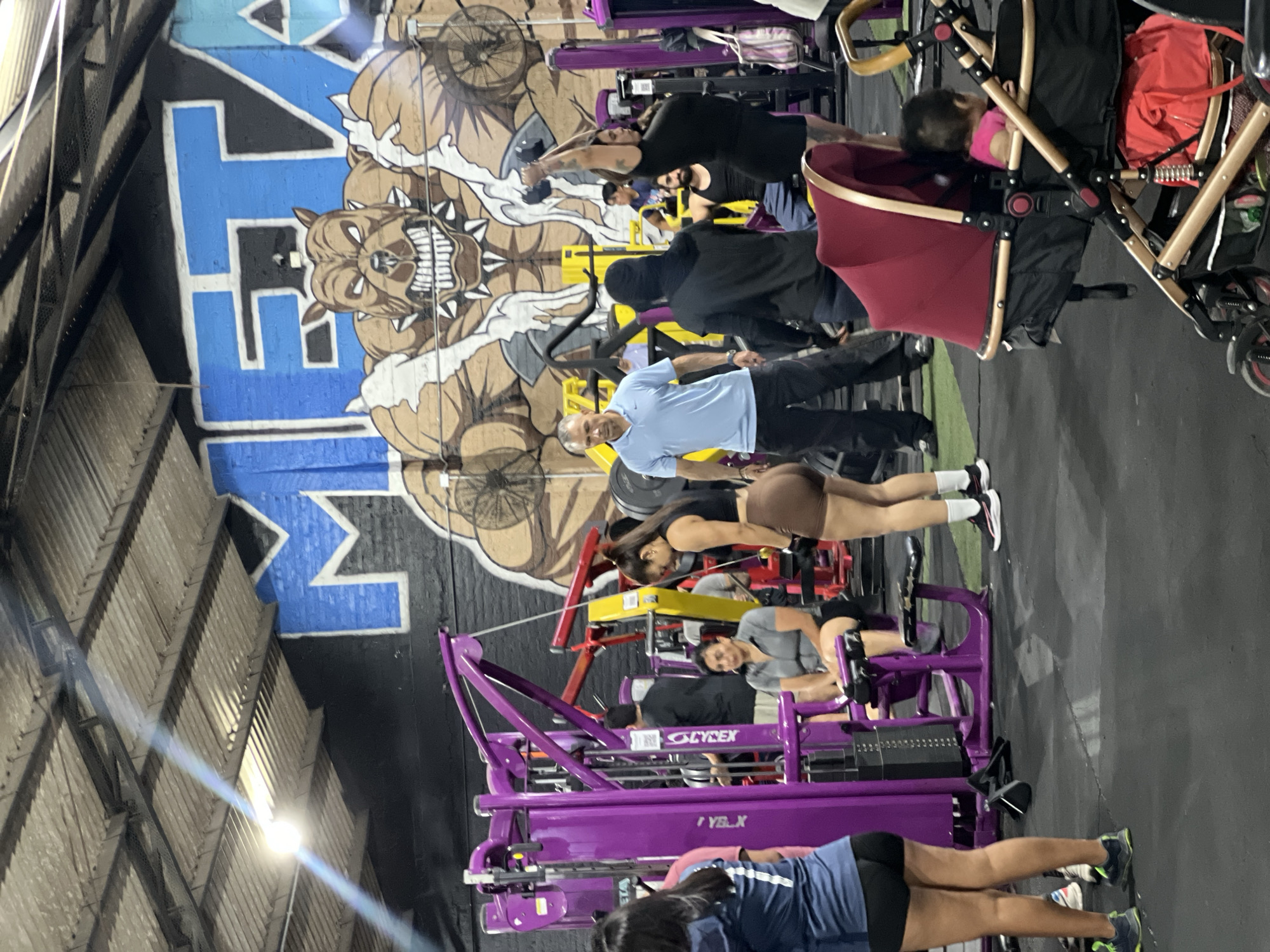 Evening workout session captured at Arica gym