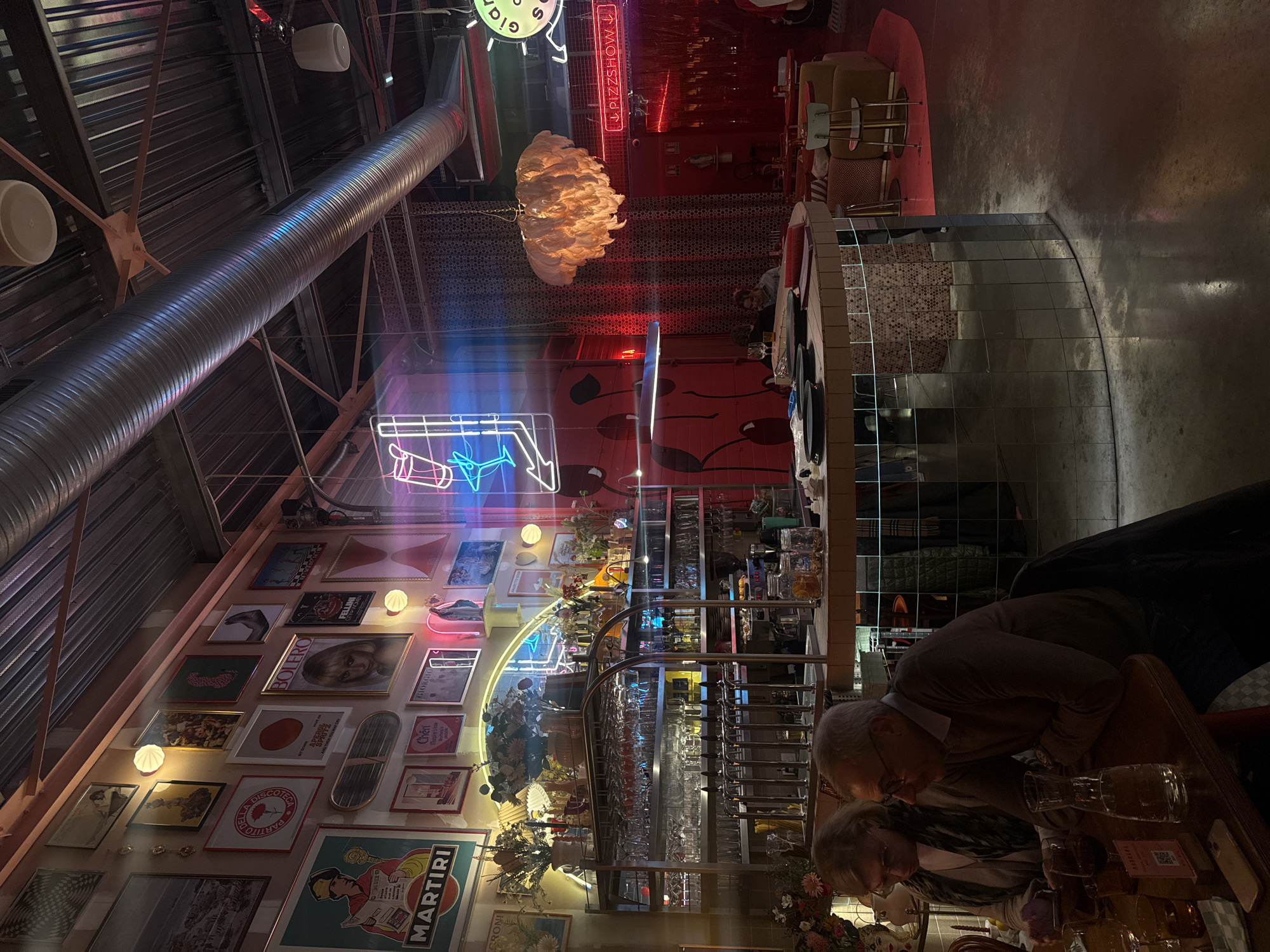 Restaurant interior documented in Croix, France