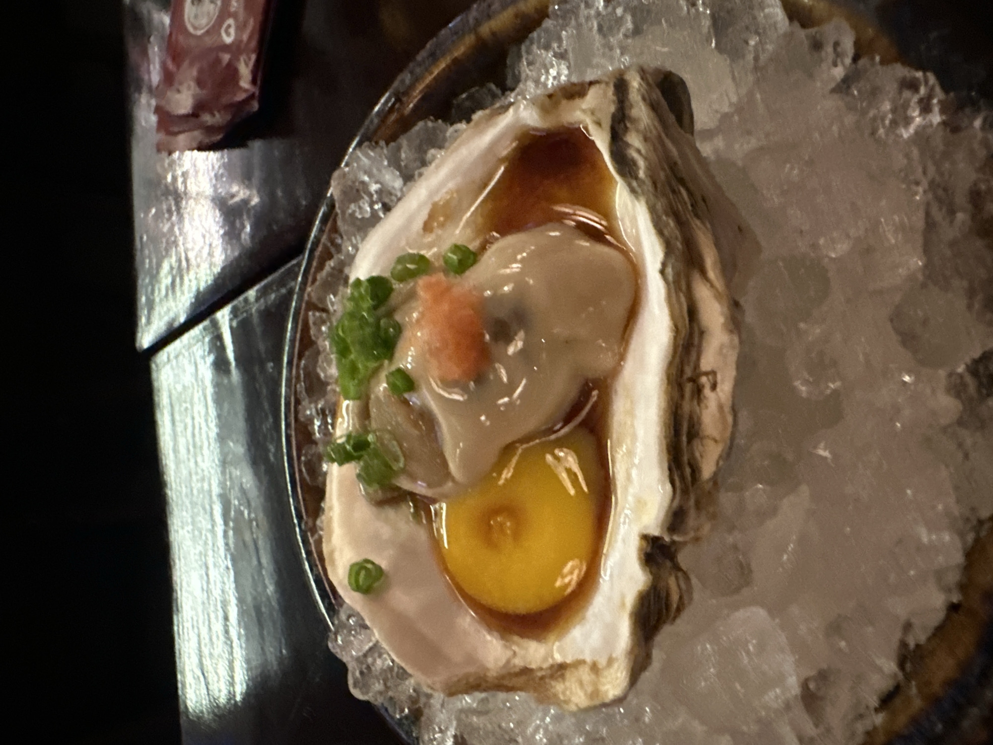 Fresh oyster with egg yolk served in Thủ Đức