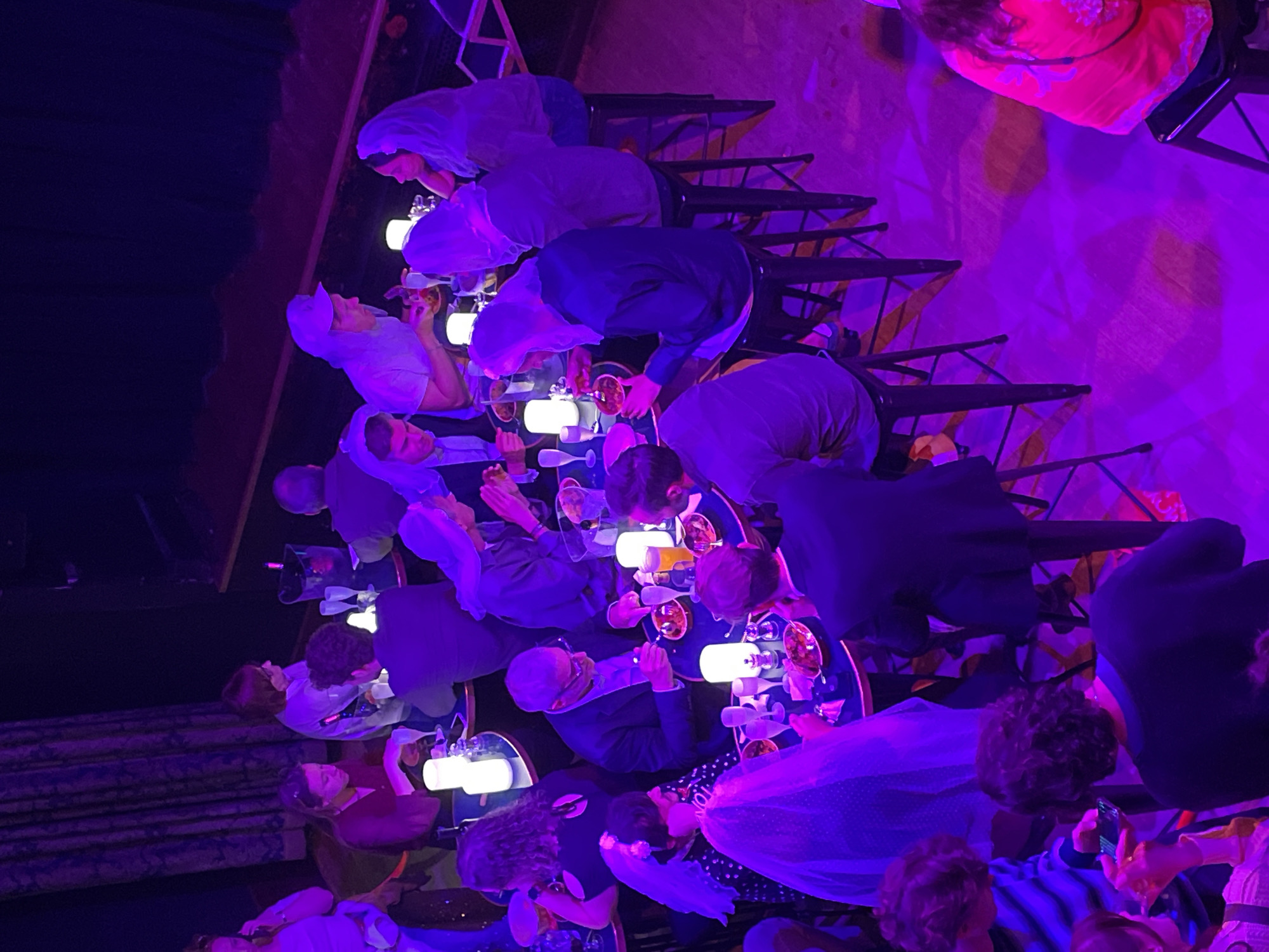 Drag performers entertain audience at Paris cabaret venue