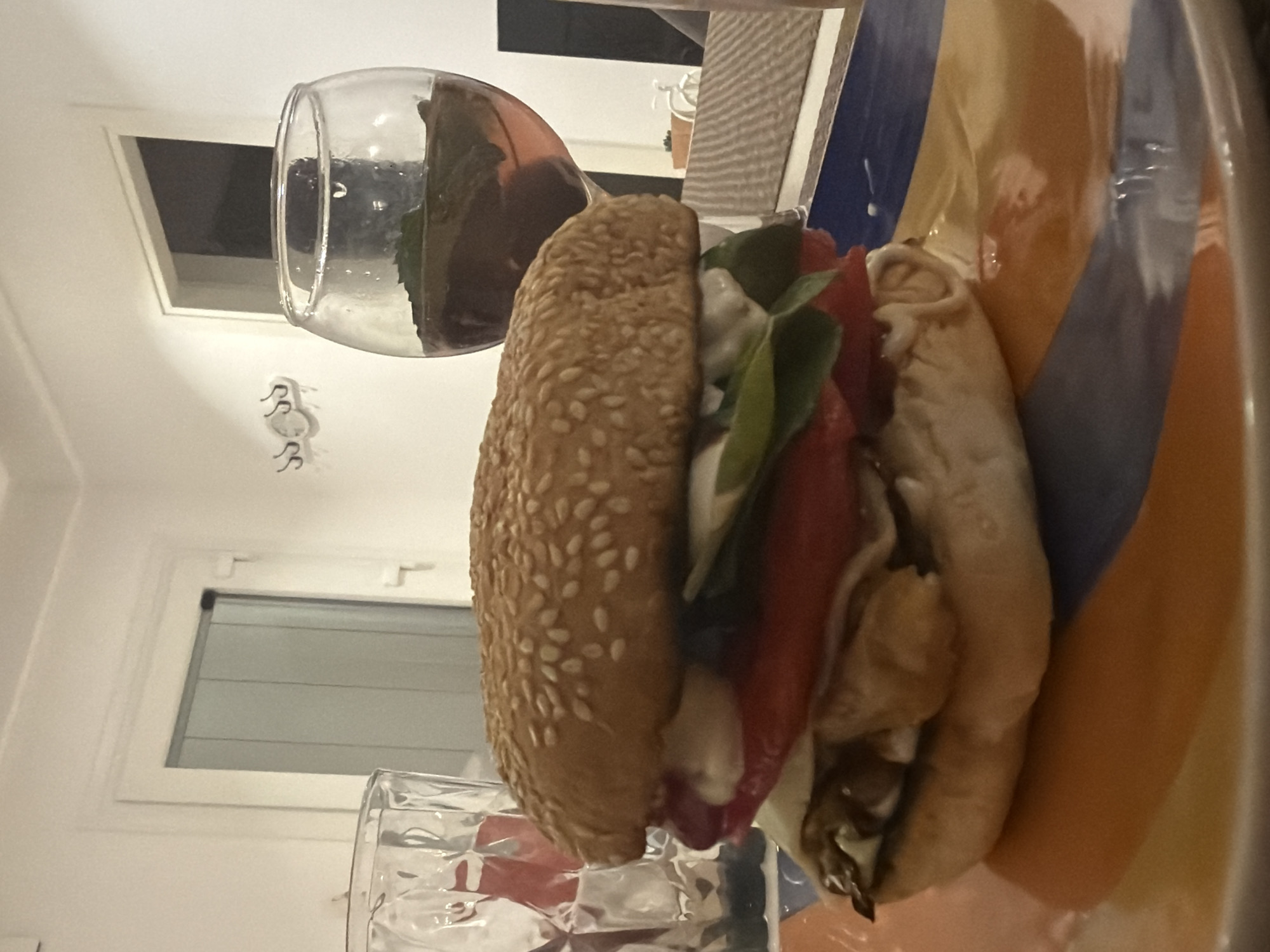 Olive groves at dusk, a burger, and a modern kitchen