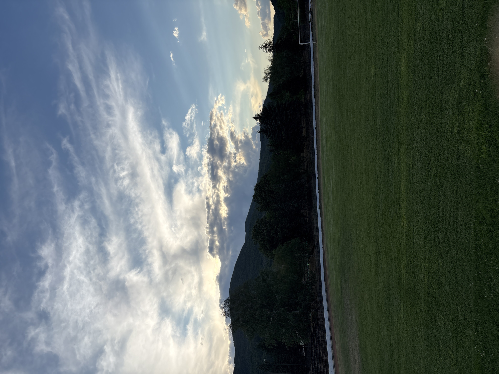 Afternoon at a small sports ground in Boboshevo, Bulgaria
