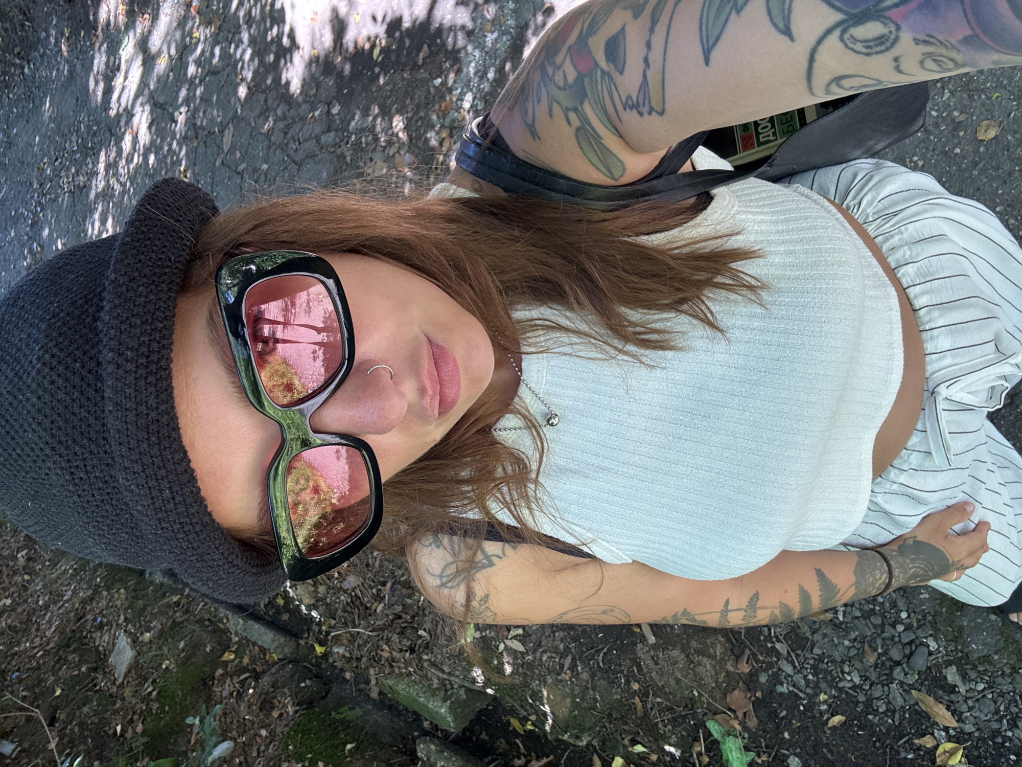 Selfie session in a sunny Sochi park, summer 2026