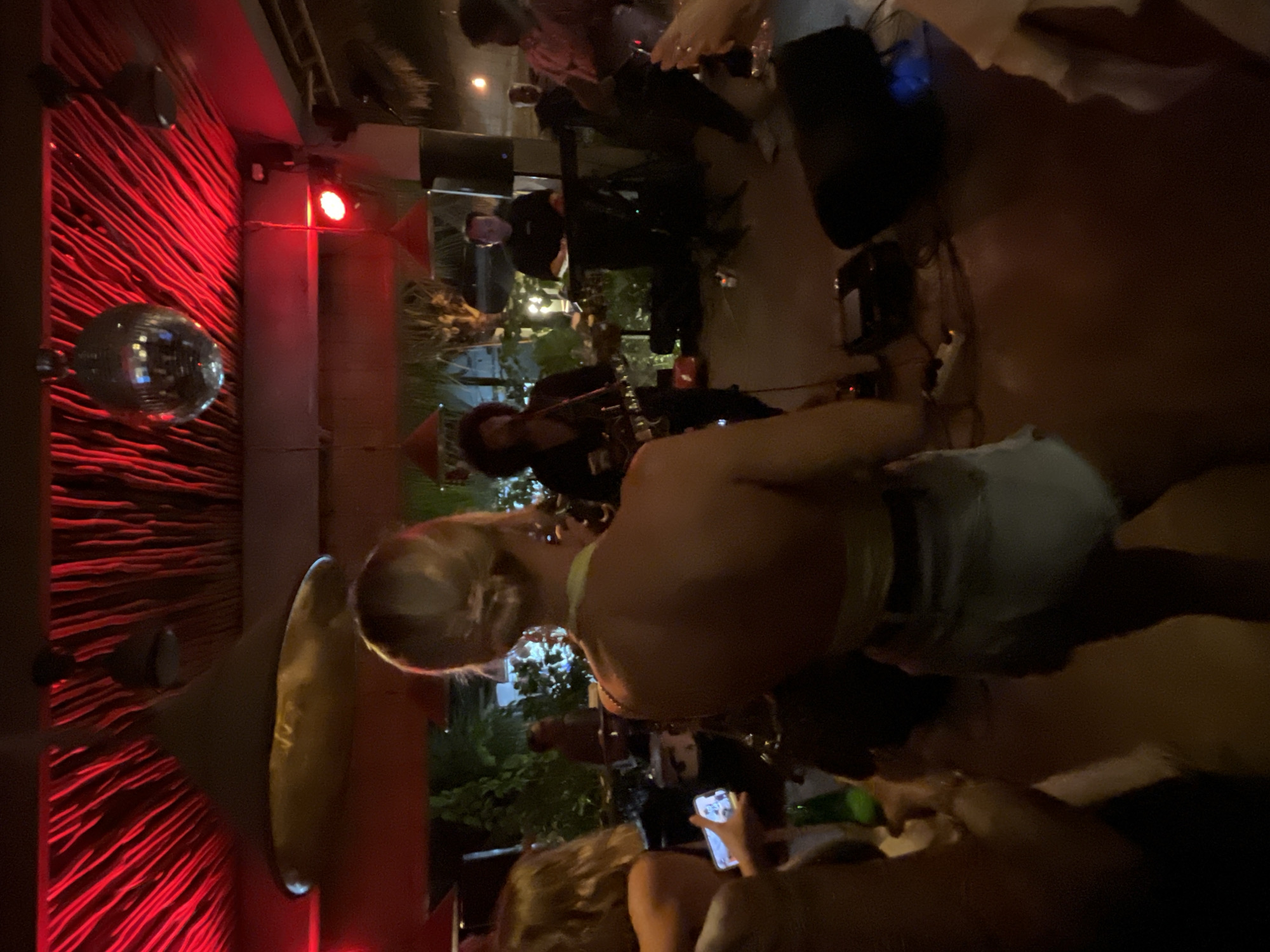 Live band night at a Bali open-air venue