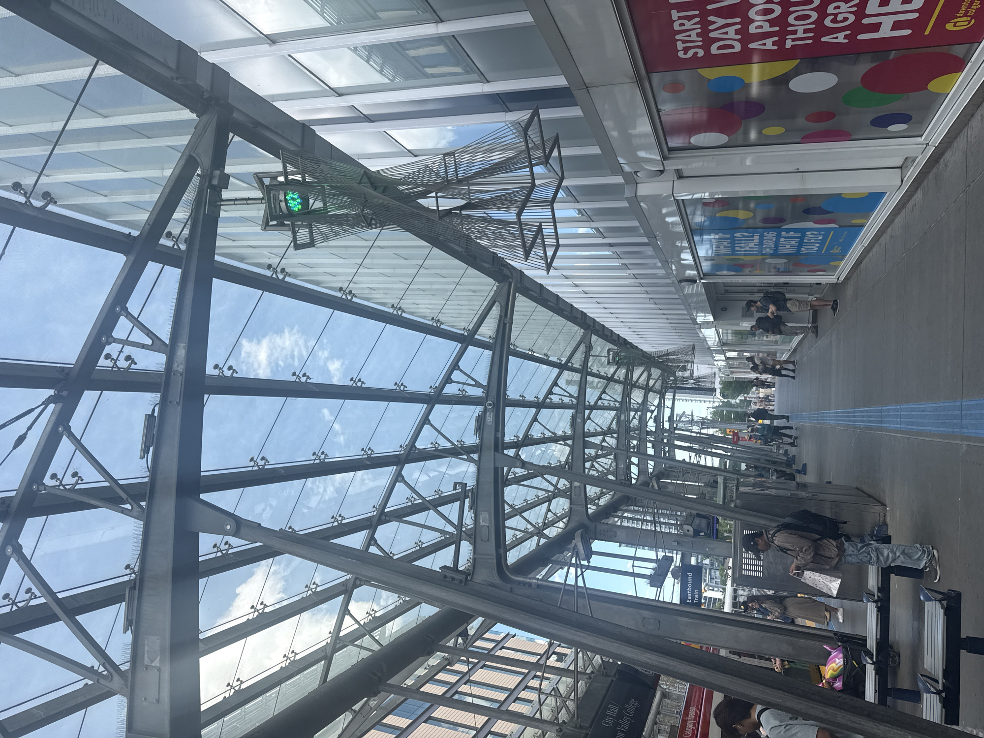 Riding Calgary's CTrain through the downtown civic corridor