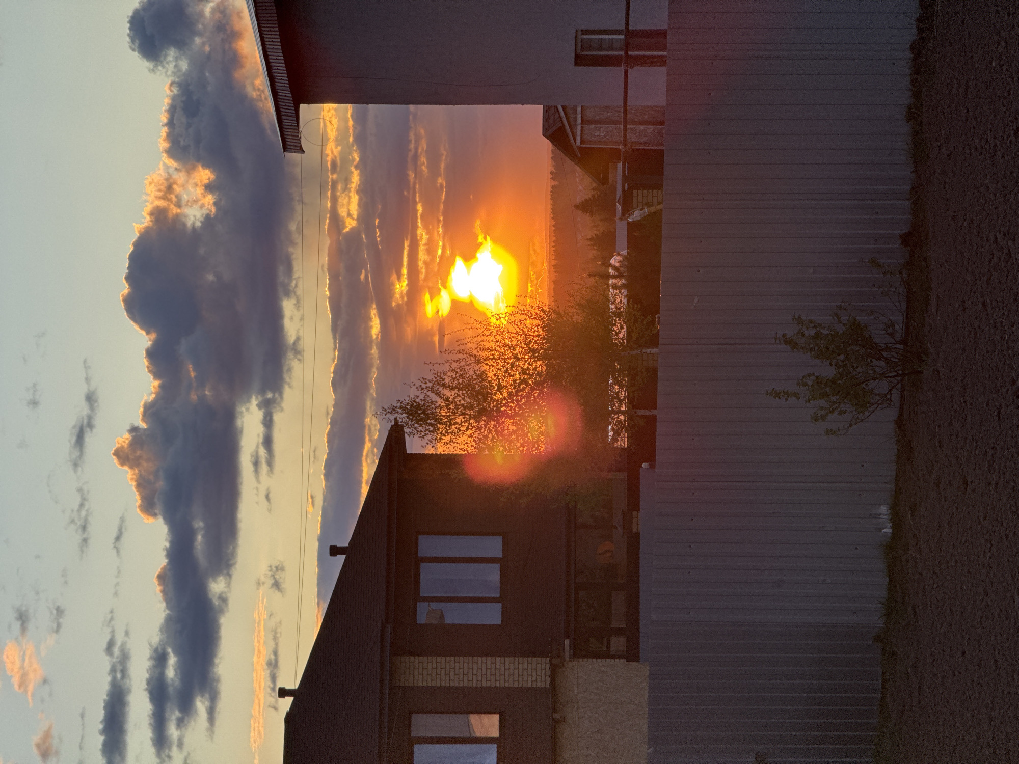 Evening sunset and coffee documented in Izhevsk, Russia
