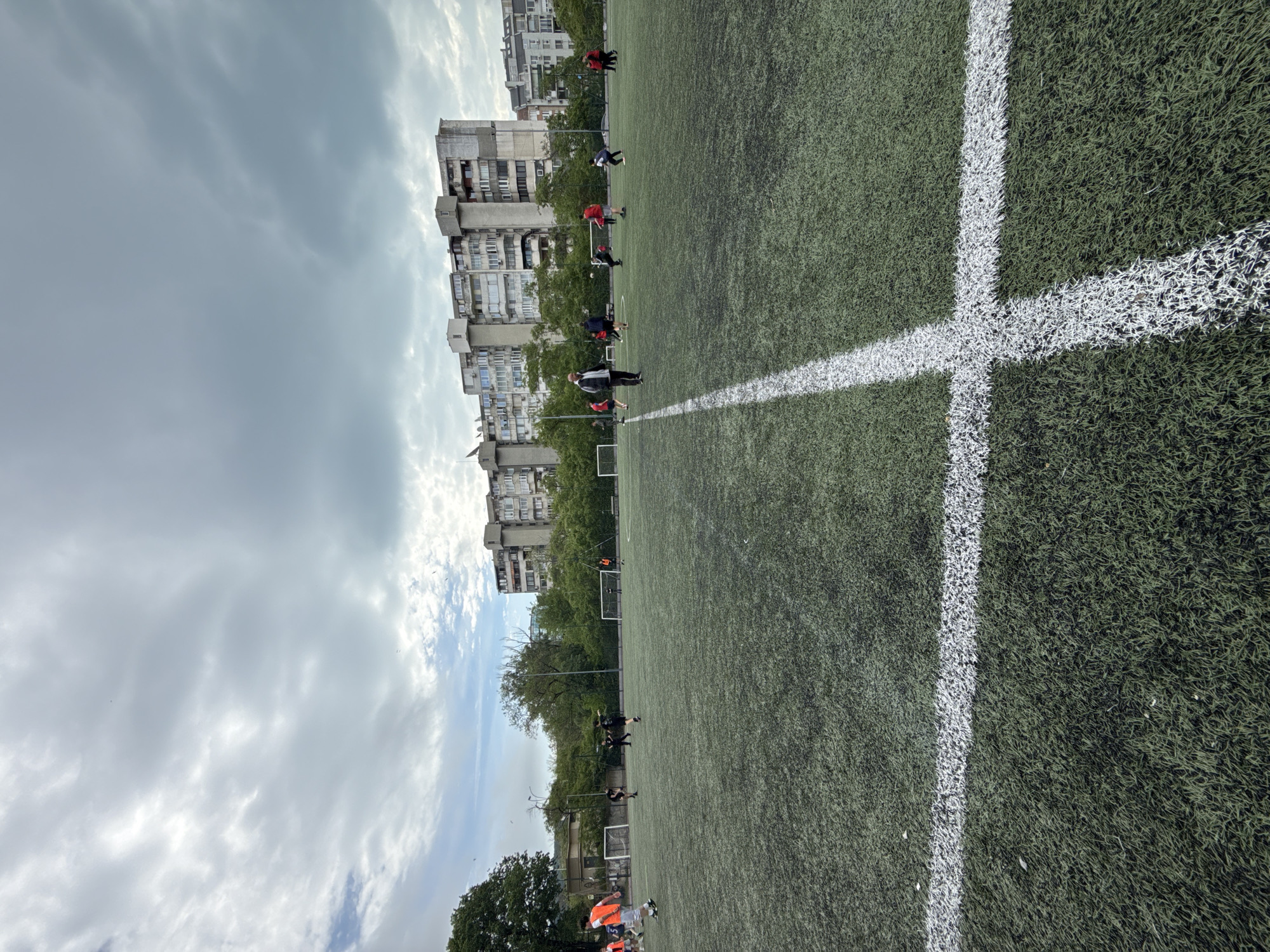 Early morning soccer match observed in Varna, Bulgaria