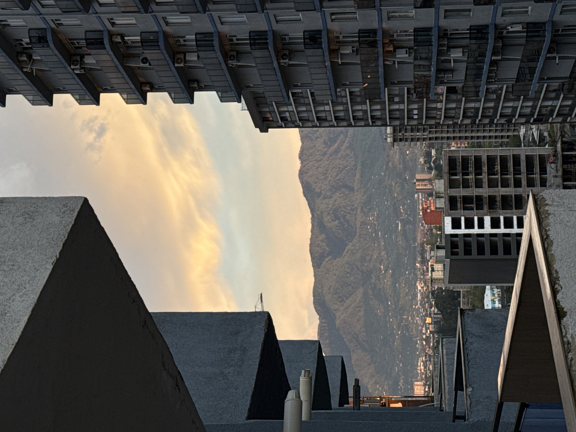 Sunset views captured from Batumi high-rises overlooking Black Sea