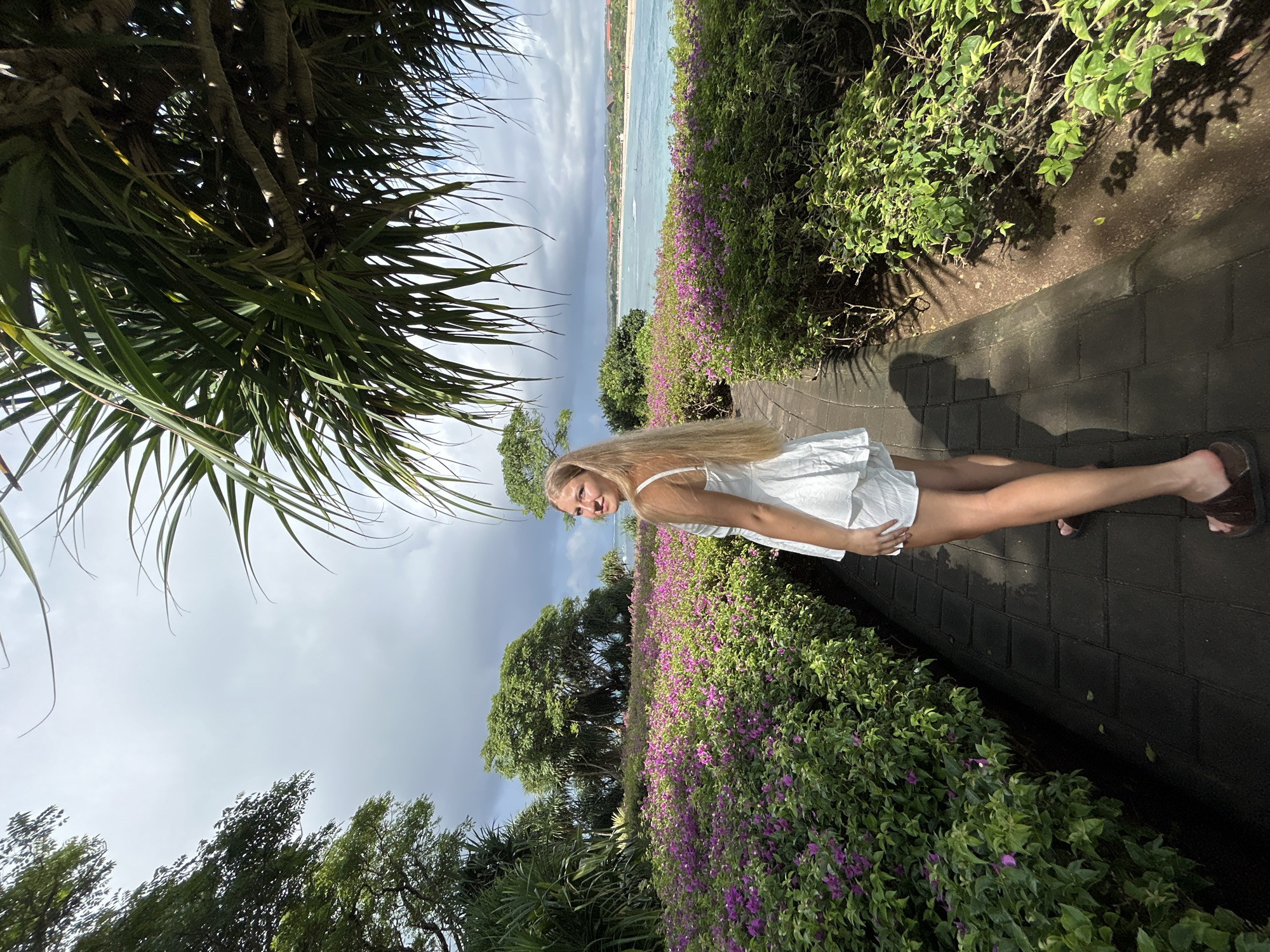 Tourist photos captured at Kuta Selatan coastline early morning