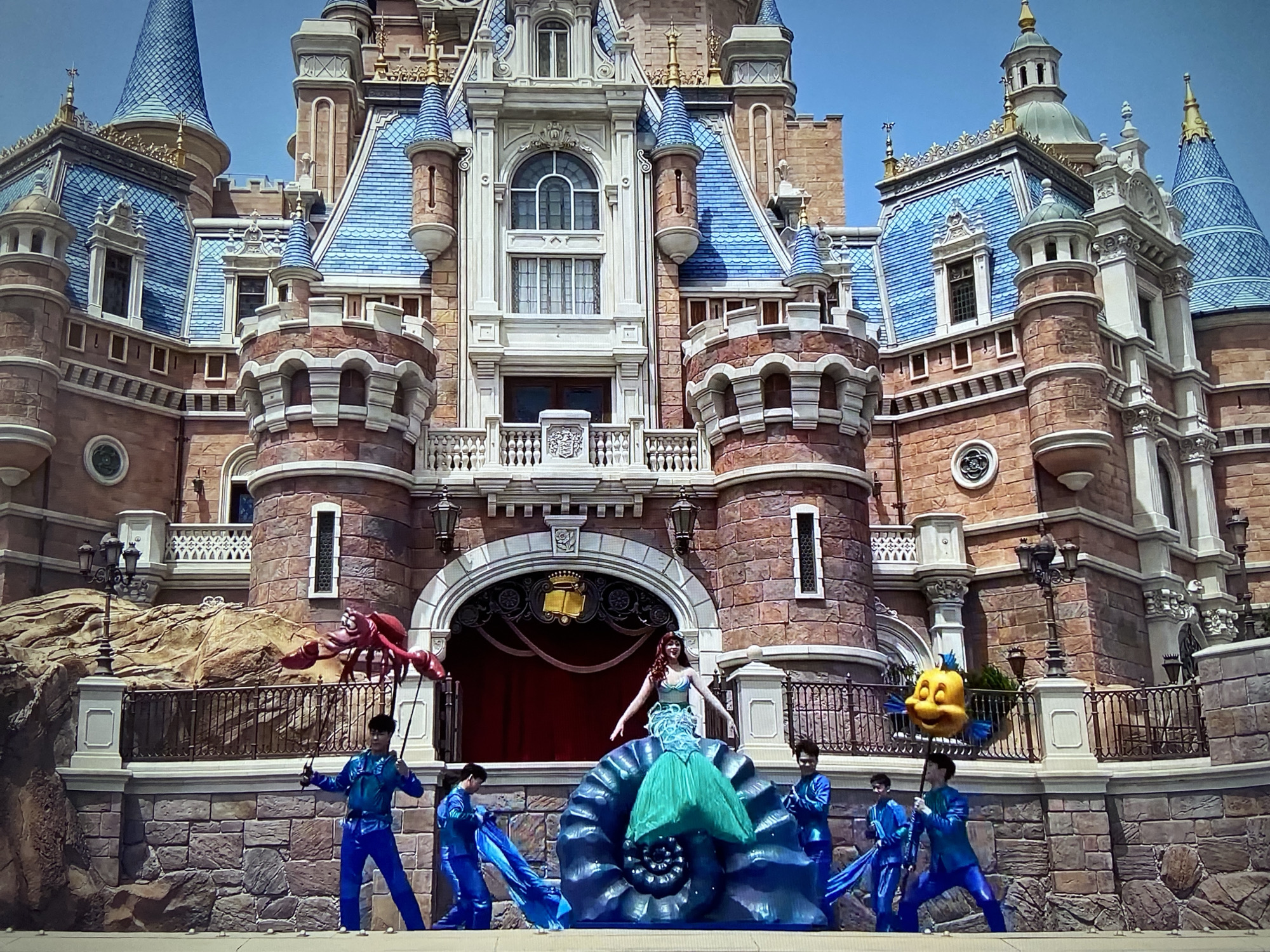 Theme park attractions documented during afternoon visit