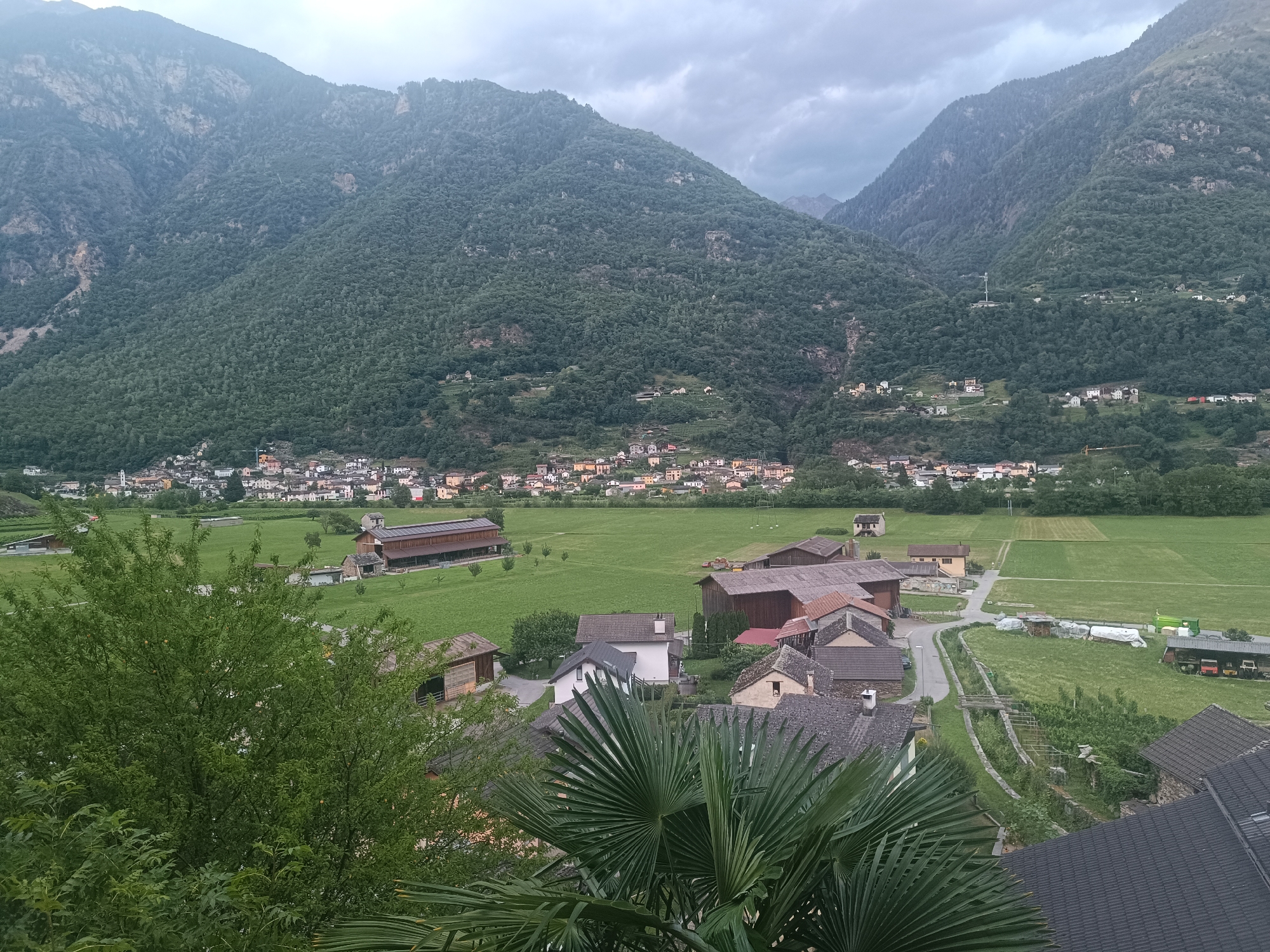 A July afternoon in Serravalle, indoors and out