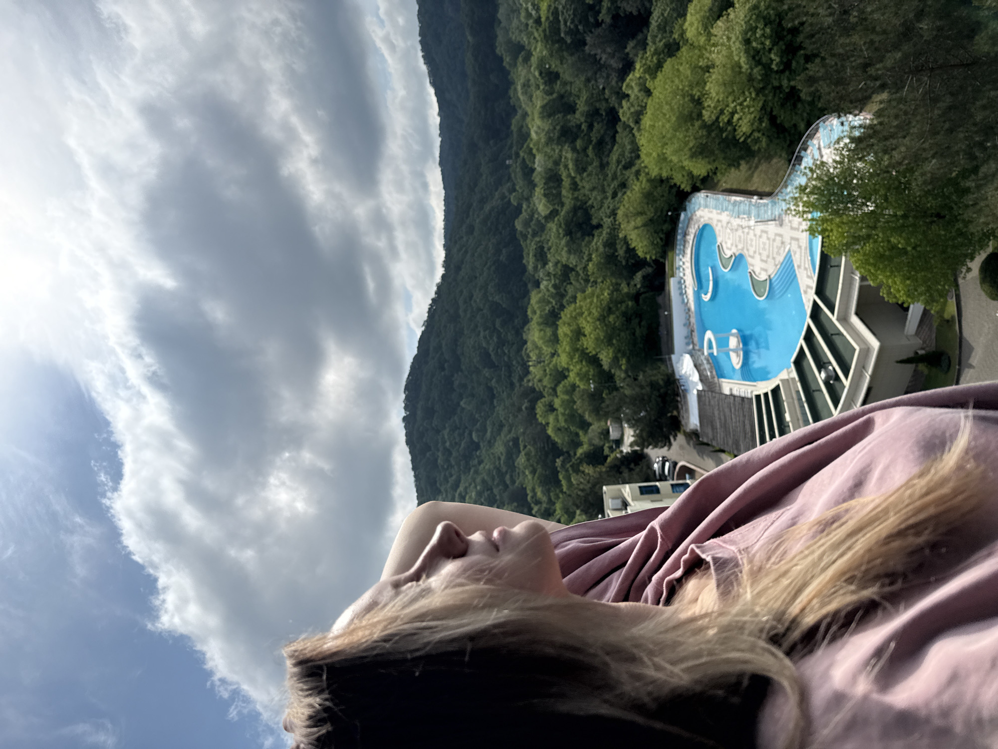 Woman photographed at Black Sea resort in Nebug, Russia