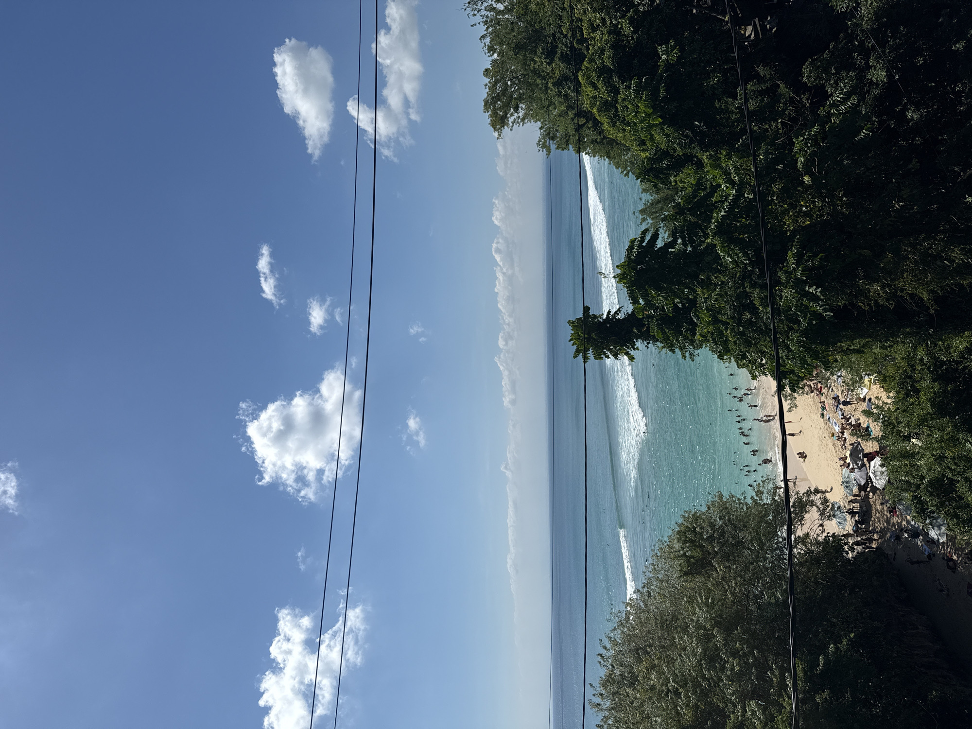 Elevated beach views captured in Kuta Selatan during morning hours