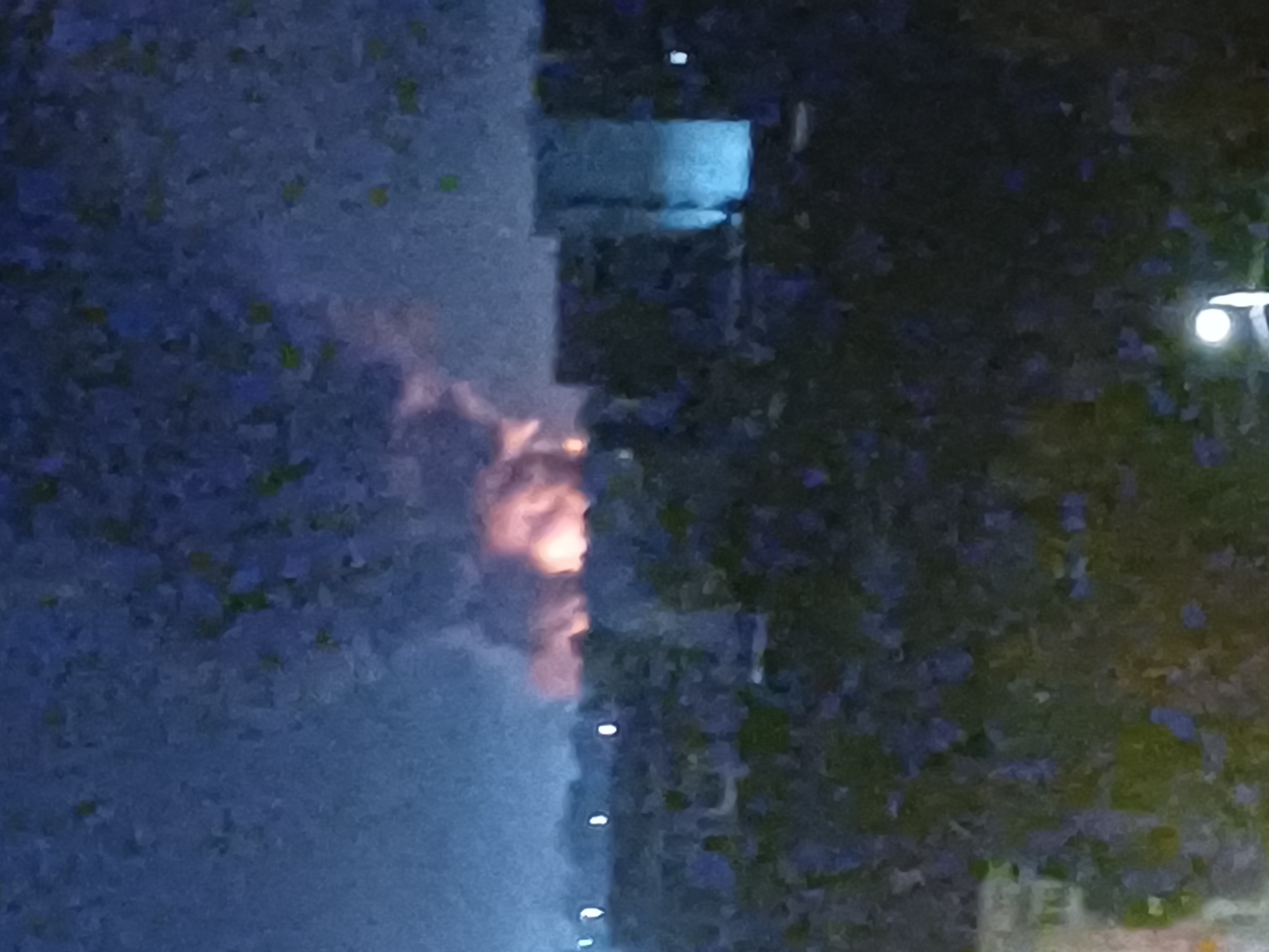 Large fire burns in Kyiv at night, smoke visible citywide