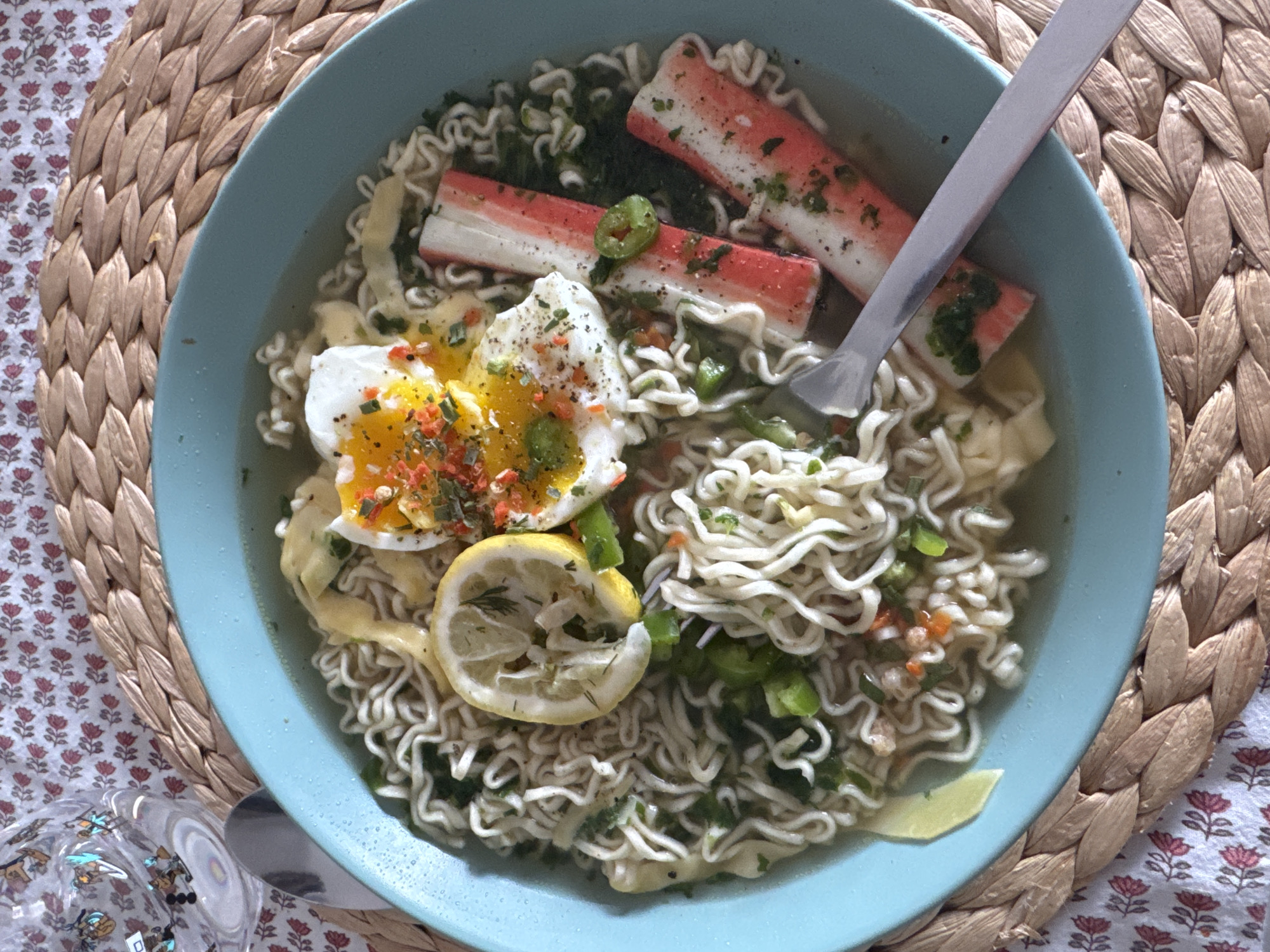 Ramen breakfast photographed in Ramat Gan, Israel