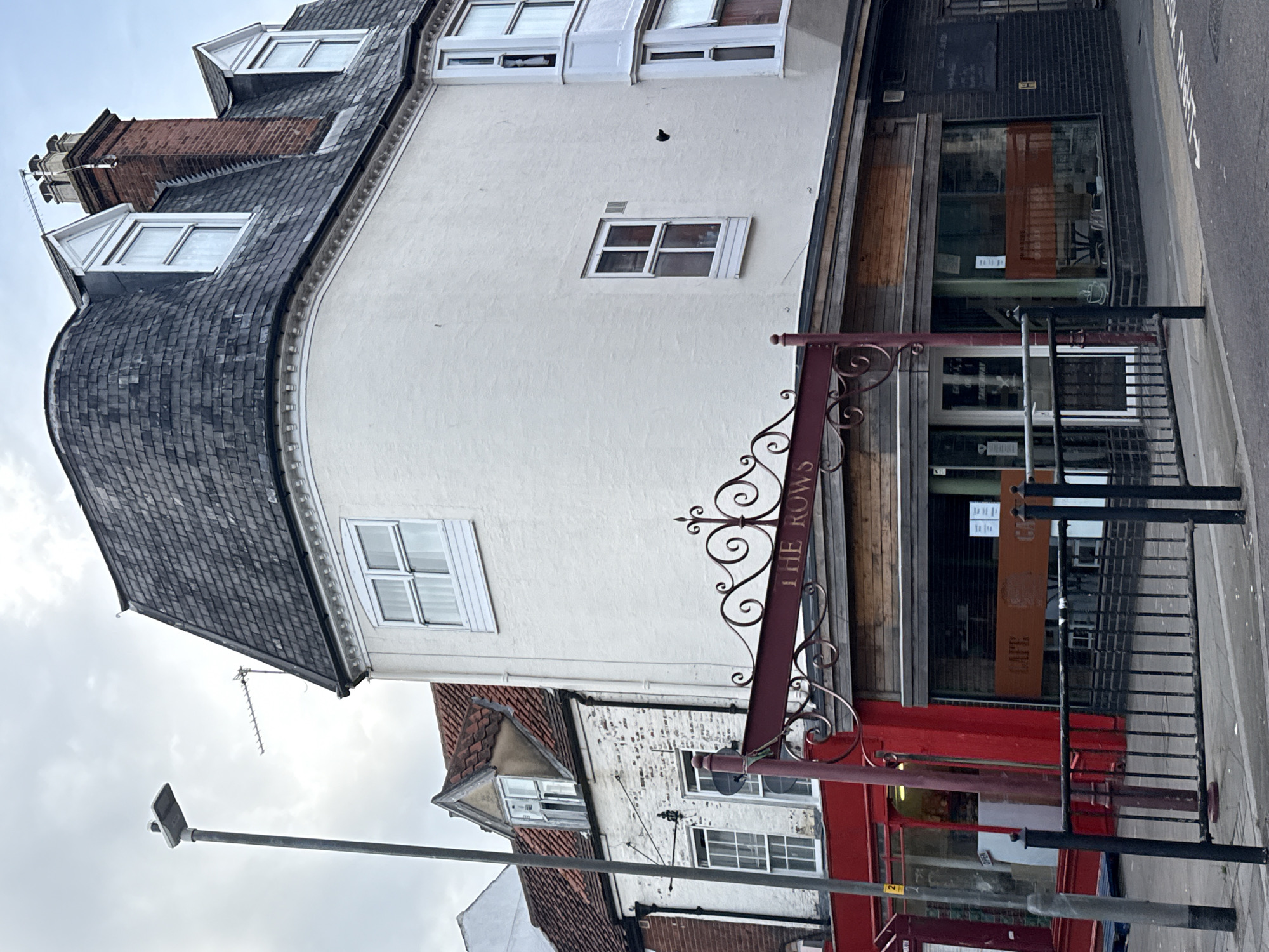 Tourist documents walking tour through Great Yarmouth's historic Rows