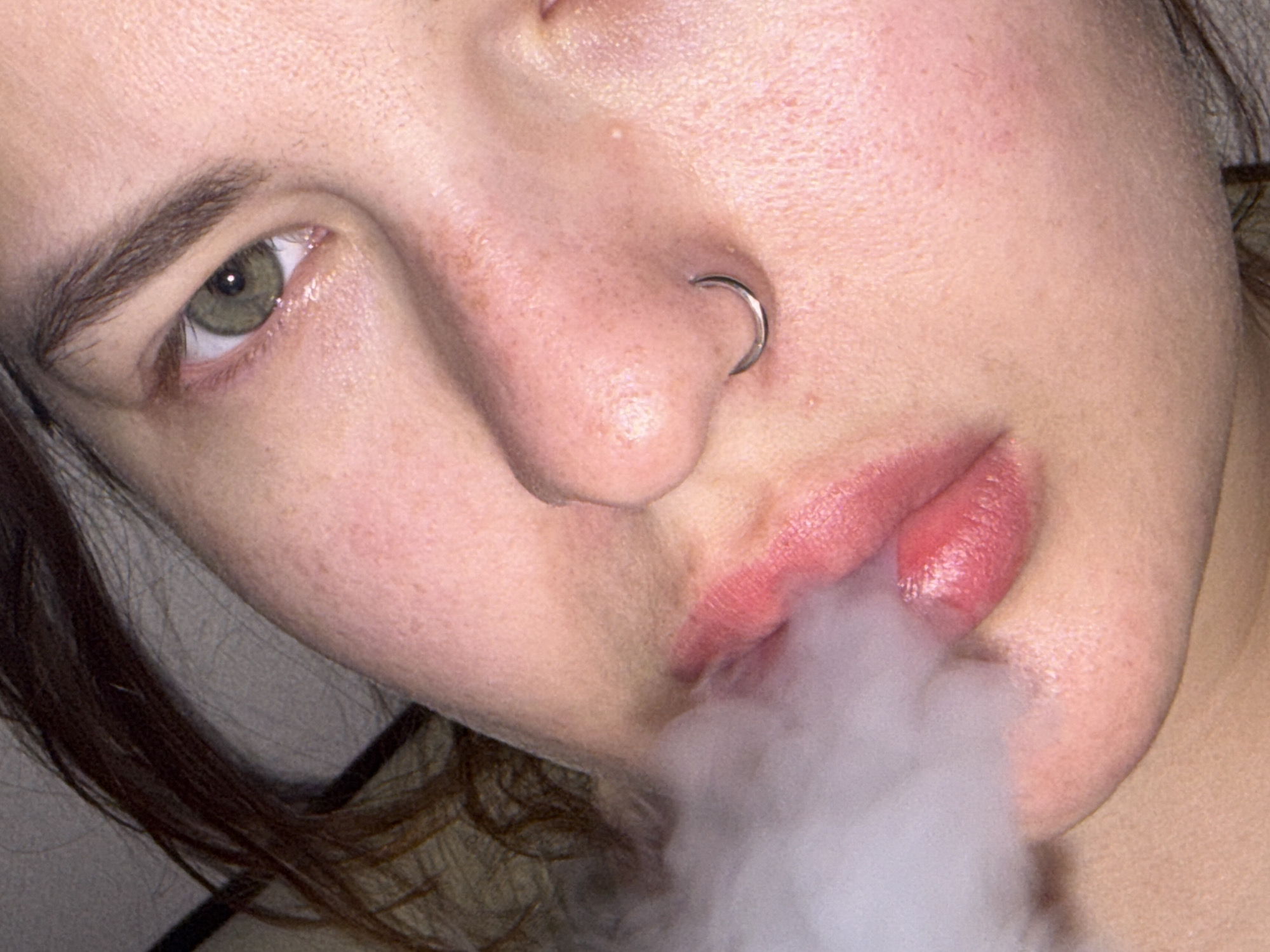 Multiple people vaping captured in close-up images