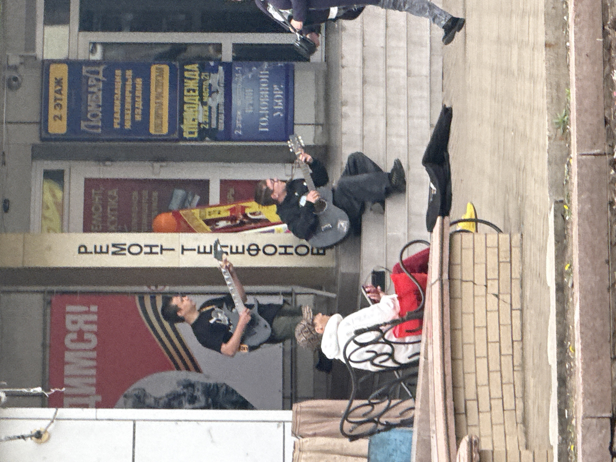 Late night street activity and performances documented in Birobidzhan