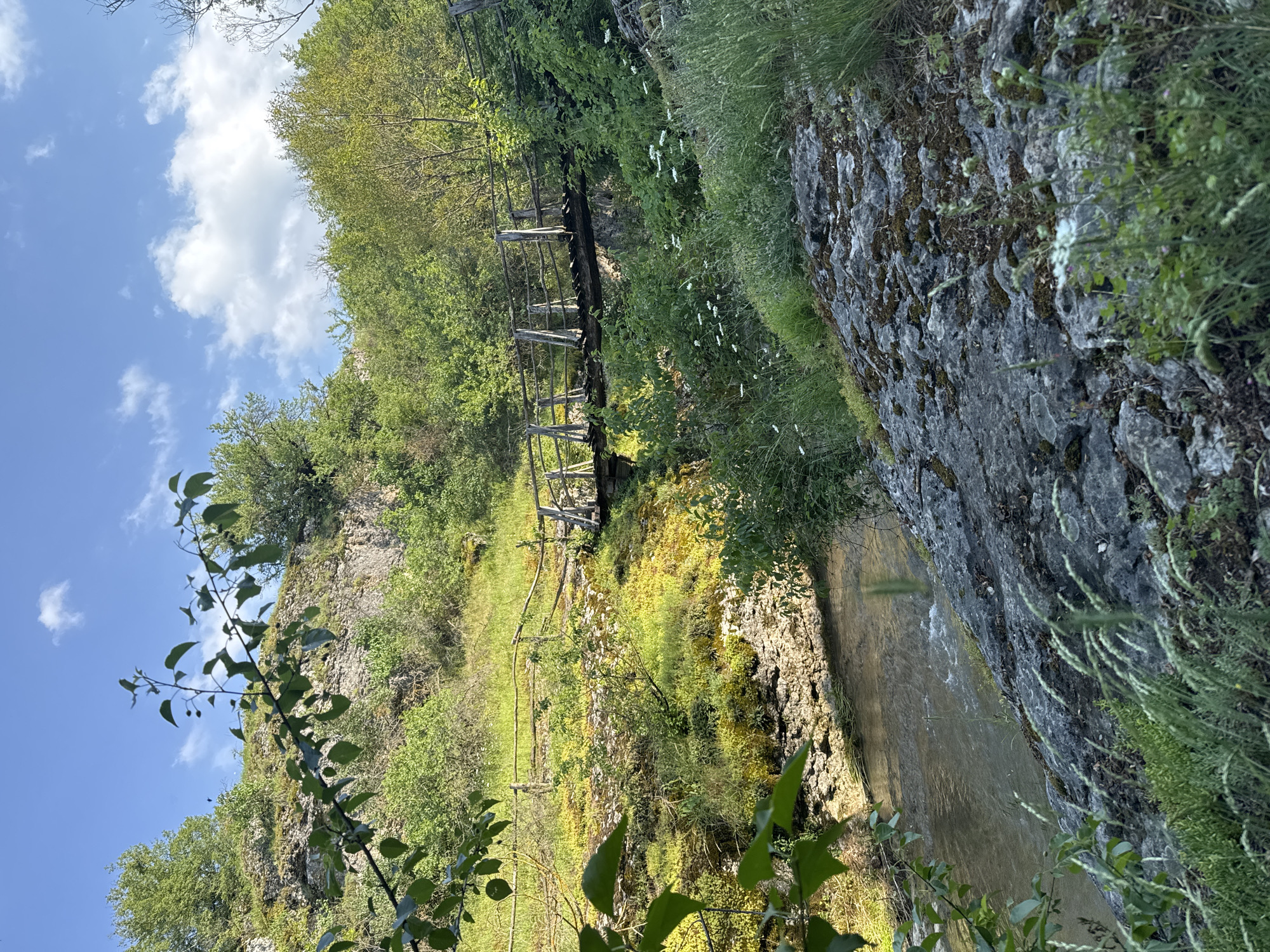 Visitor documents Hotnishki Waterfall and natural surroundings near Vishovgrad