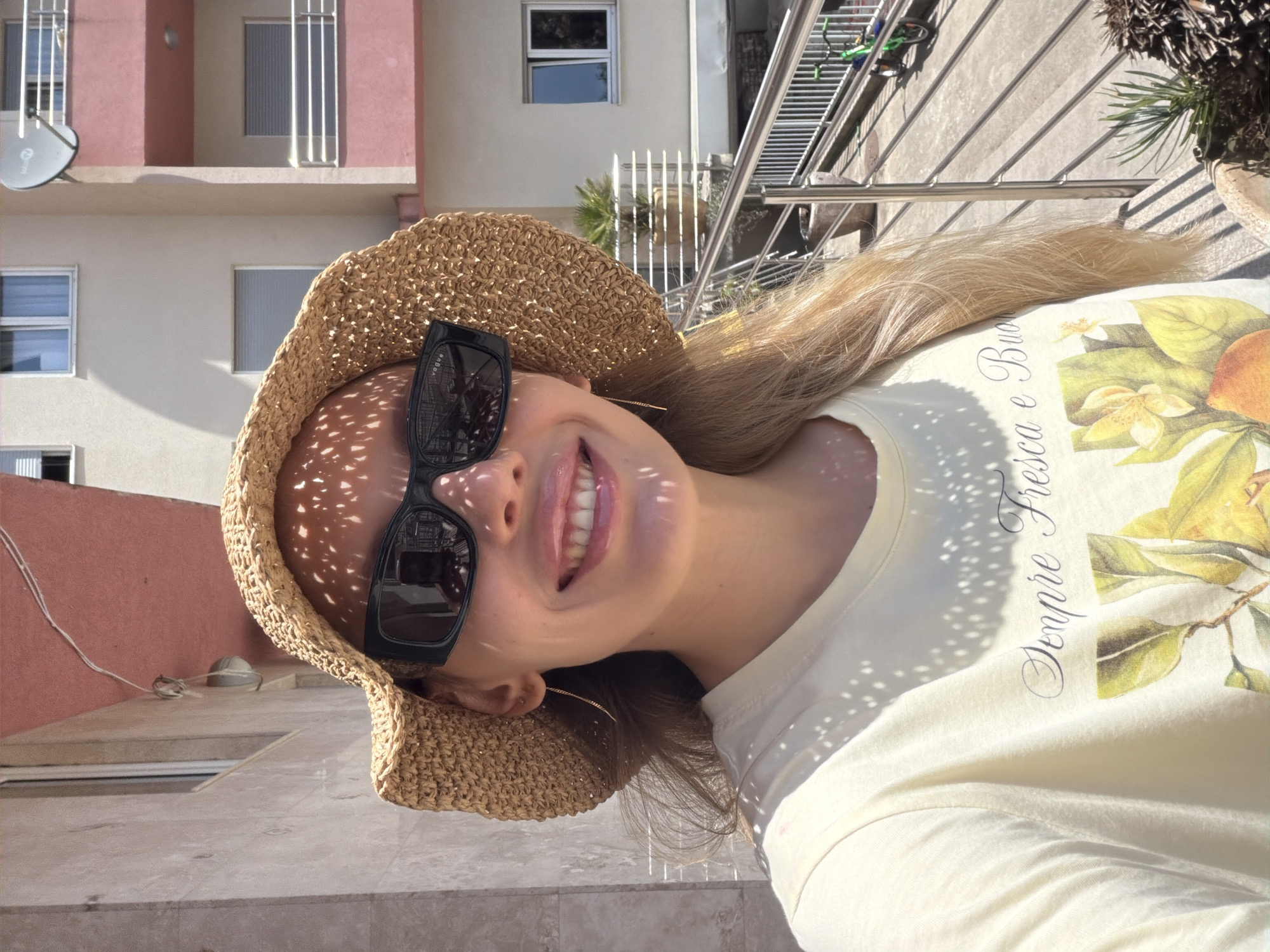 Woman documents workout, outdoor relaxation, dental visit in Budva Montenegro