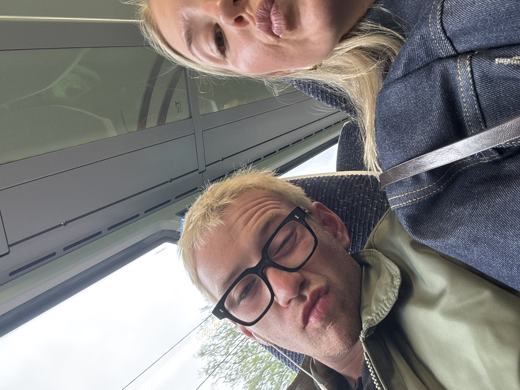 Two people captured in selfie in Welwyn Hatfield