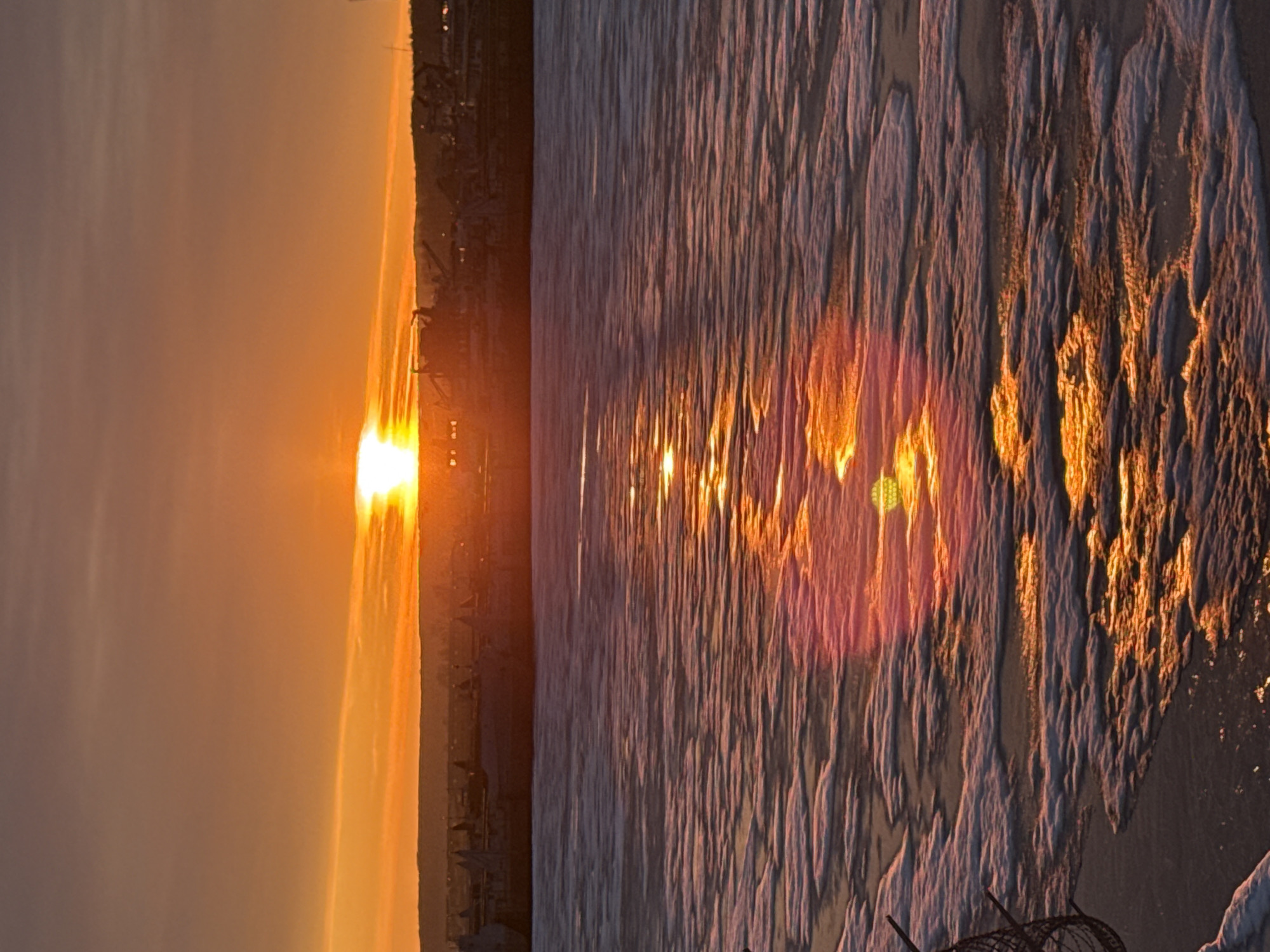 Evening scenes captured along Kama River in Chaikovsky, Russia