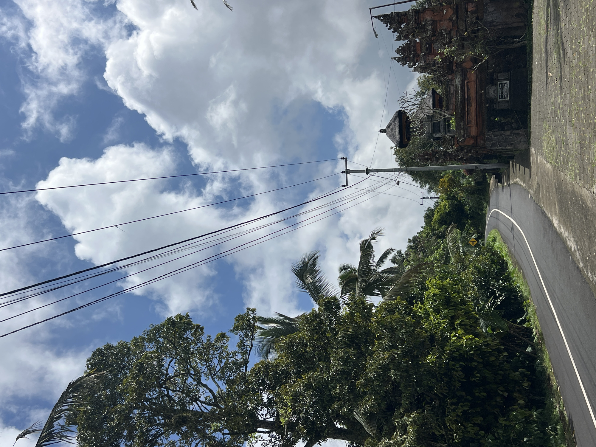 Early morning street scenes documented in Penebel, Indonesia