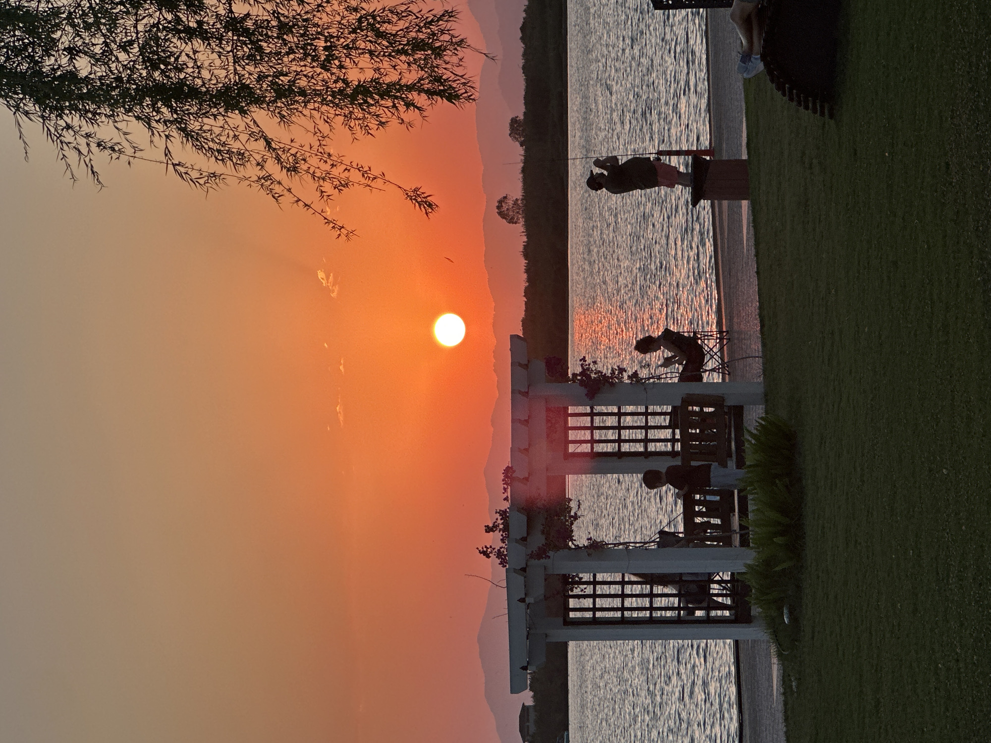 Golden sunset reflecting on the water in Fethiye, Turkey