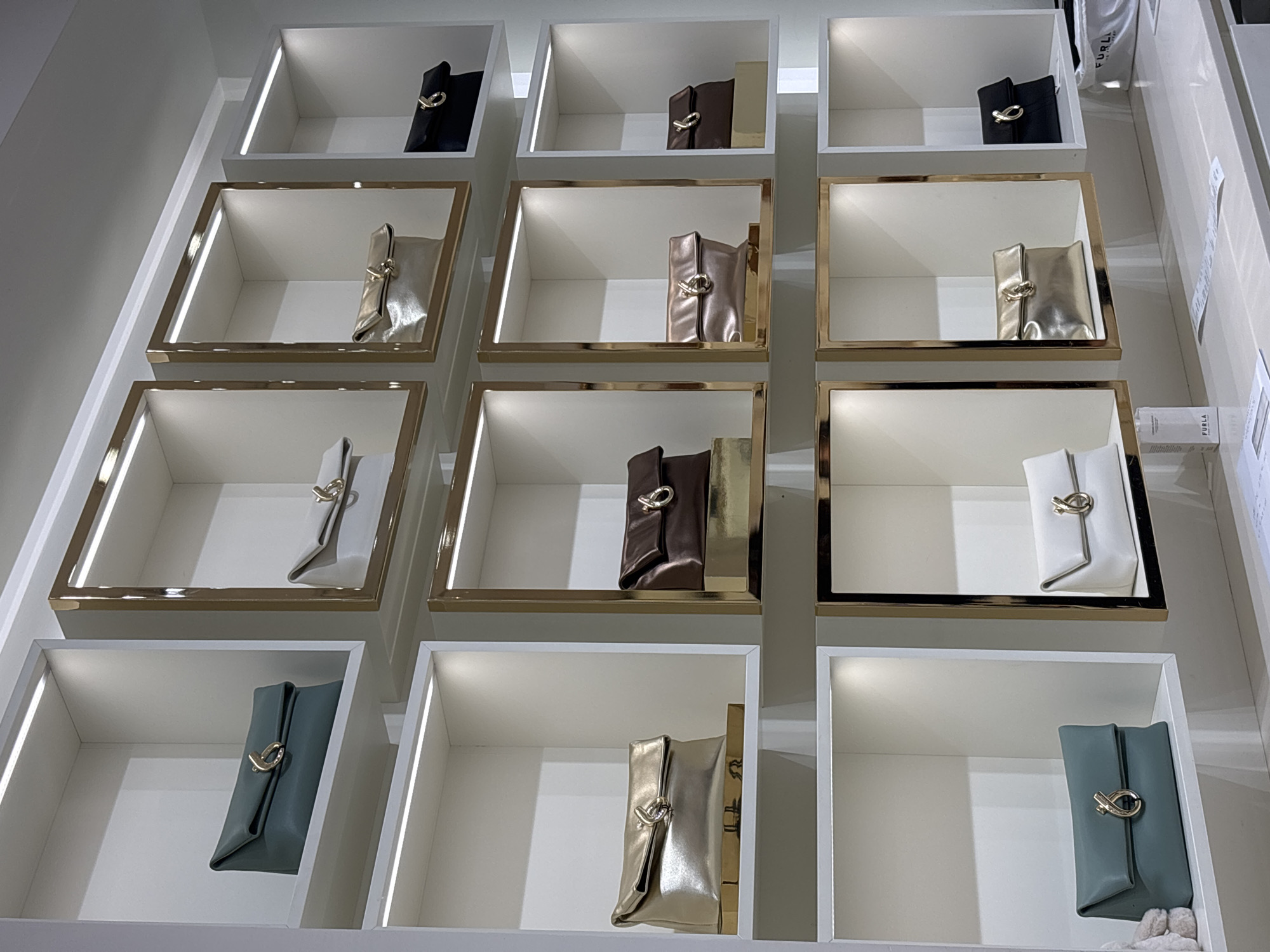 Shopper documents luxury outlet mall visit in Rome