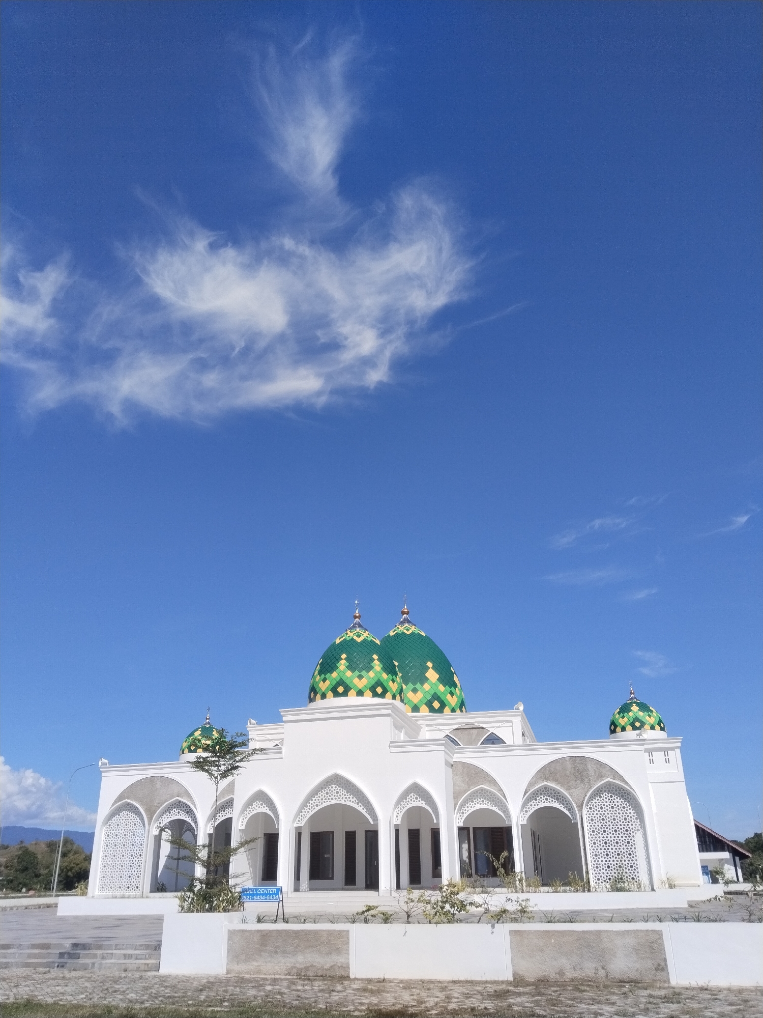 Morning scenes documented at Keureuweungkrueng mosque, Indonesia